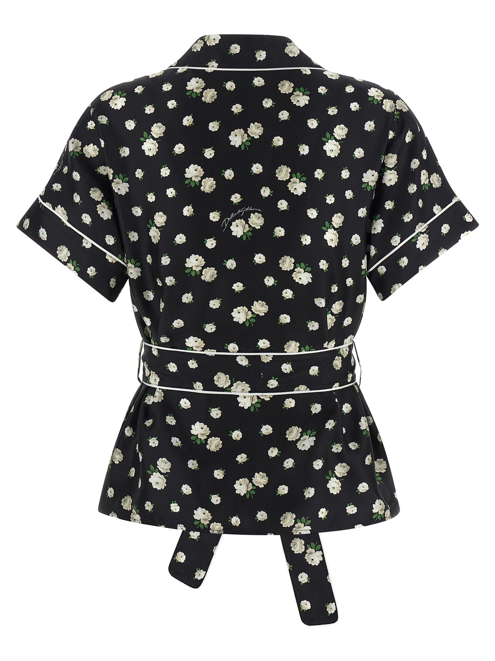 Dolce & Gabbana Black Silk Blouse