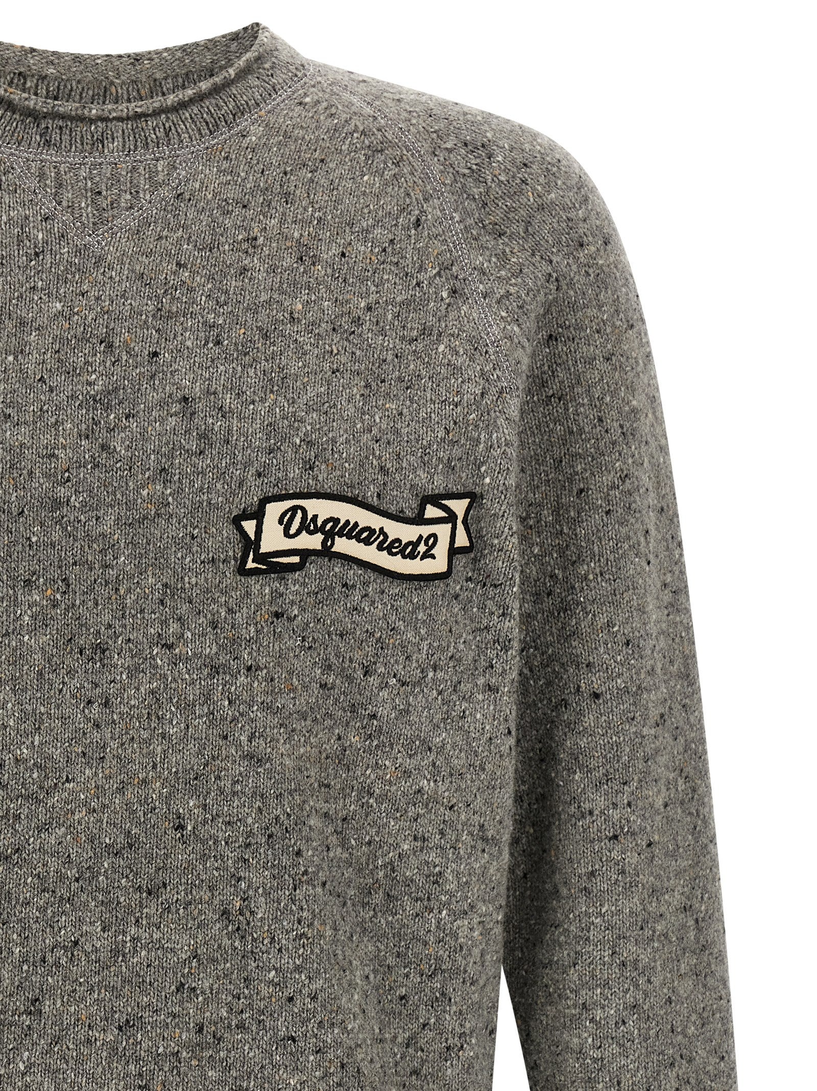 Dsquared2 Grey Wool Cardigan