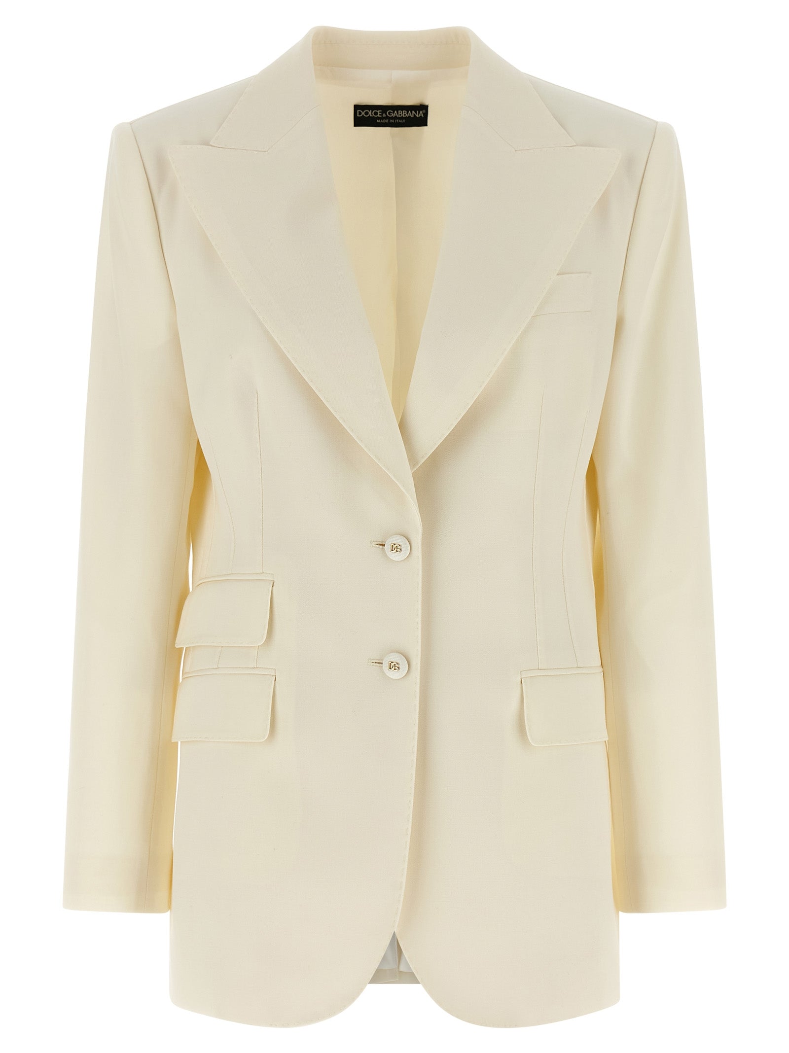 White Virgin Wool Blazer