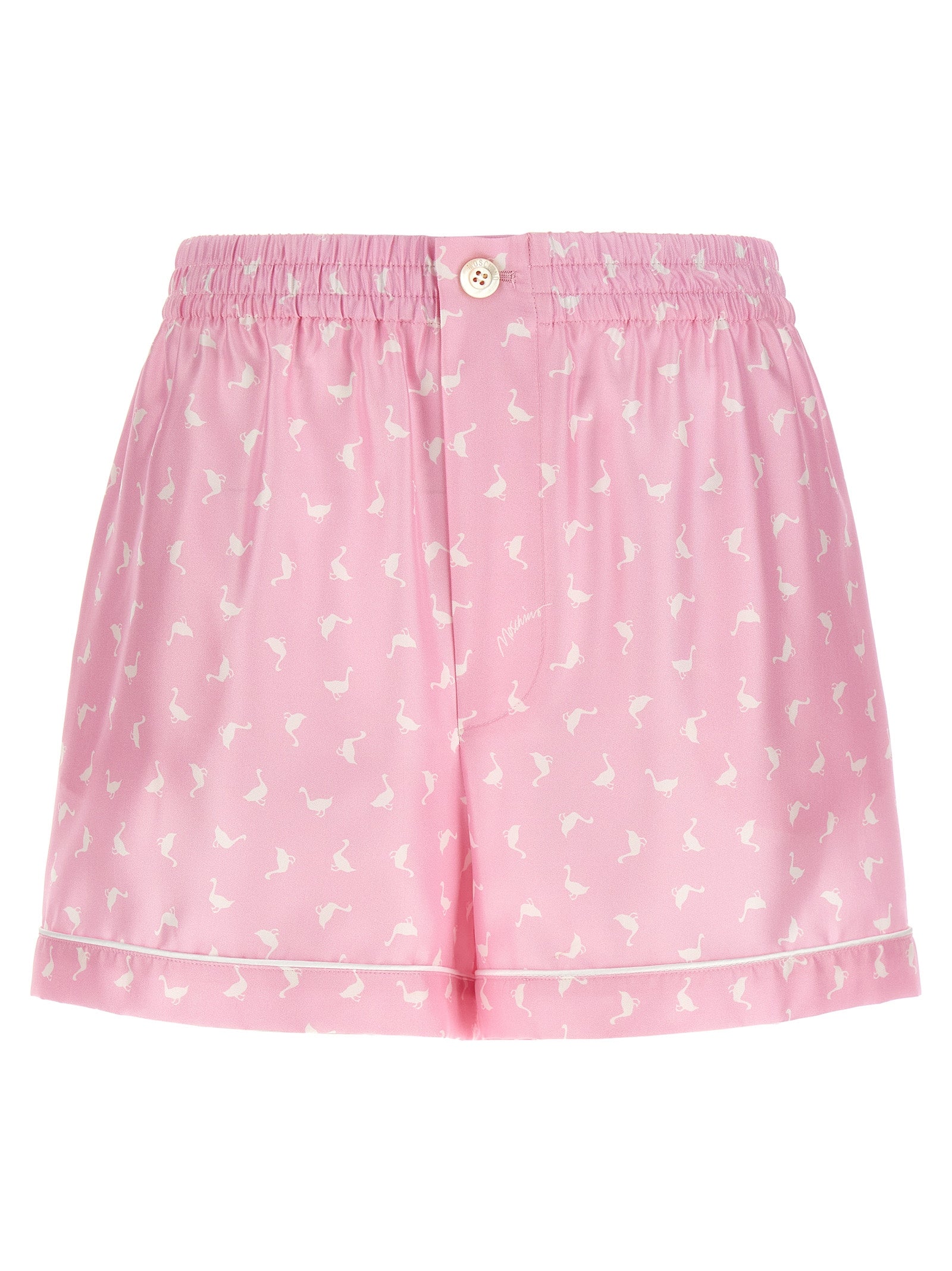 Moschino Multicolor Silk Bermuda Shorts