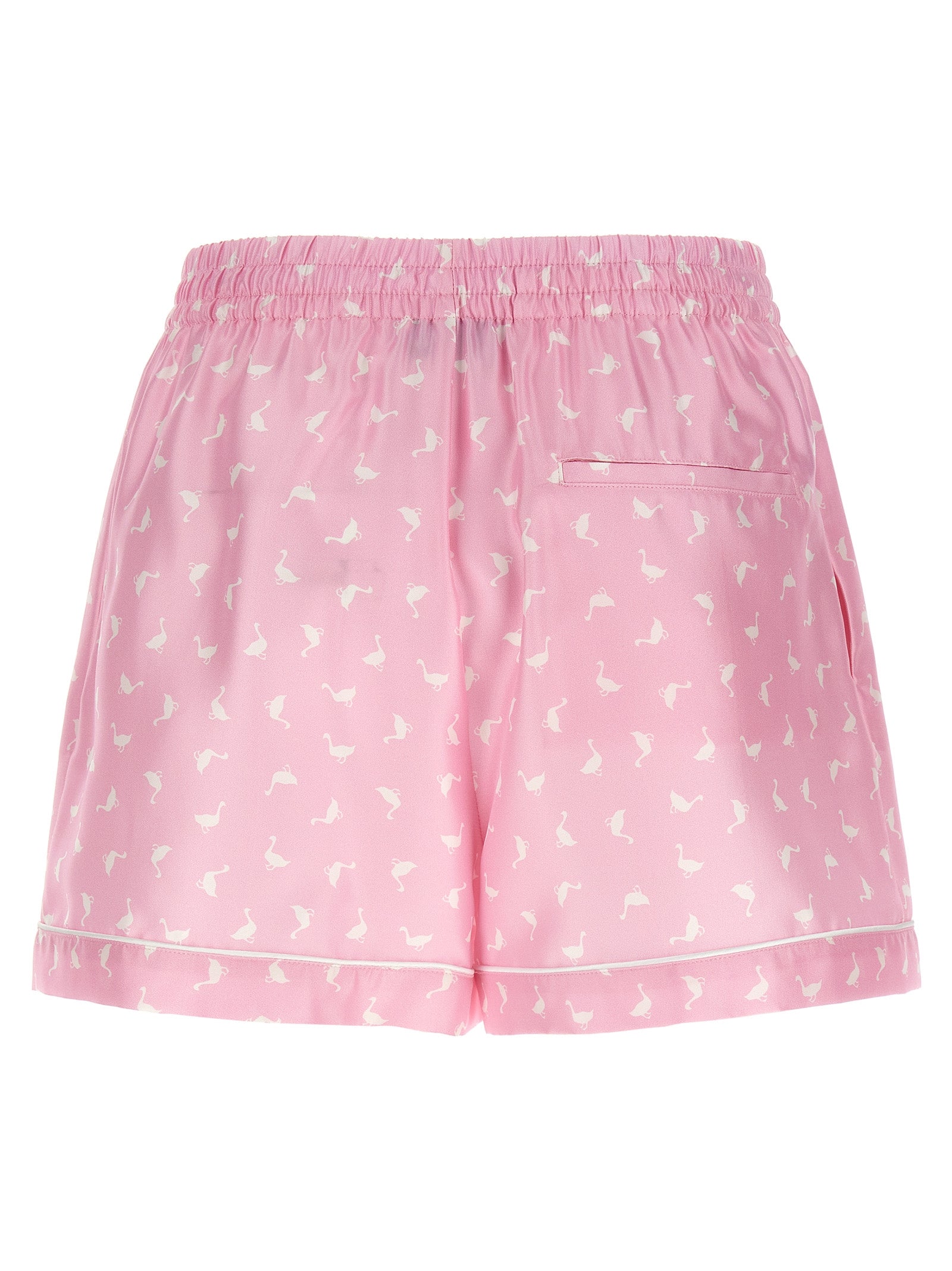 Moschino Multicolor Silk Bermuda Shorts