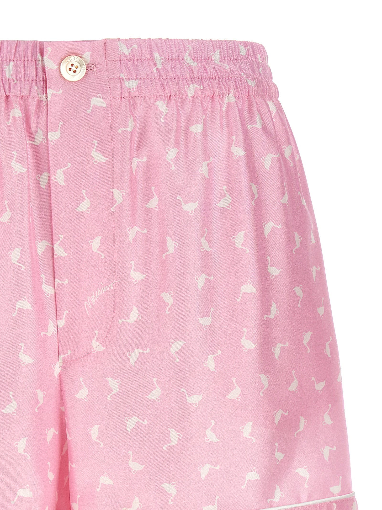 Moschino Multicolor Silk Bermuda Shorts