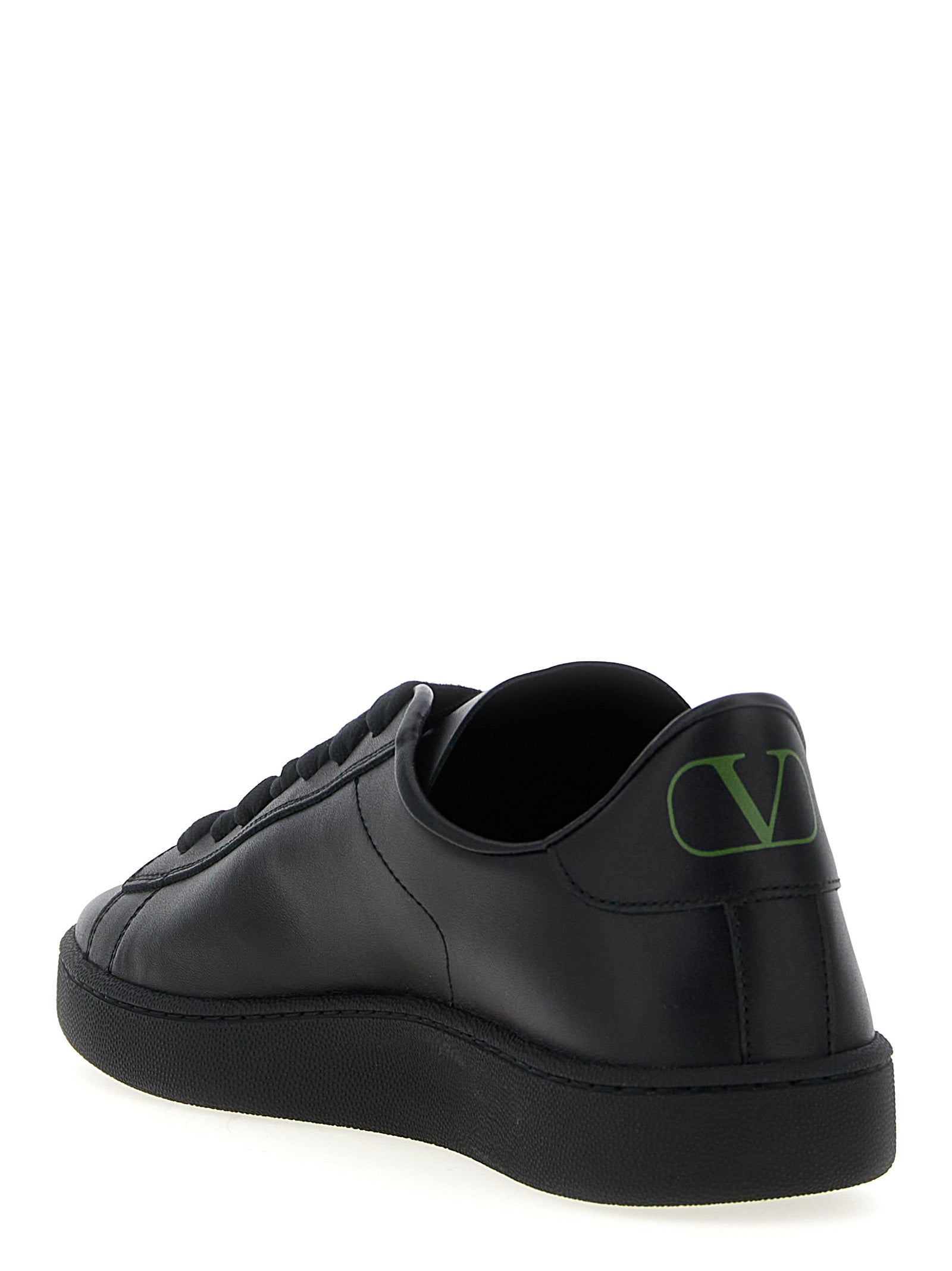 Valentino Garavani Black Calfskin Sneakers