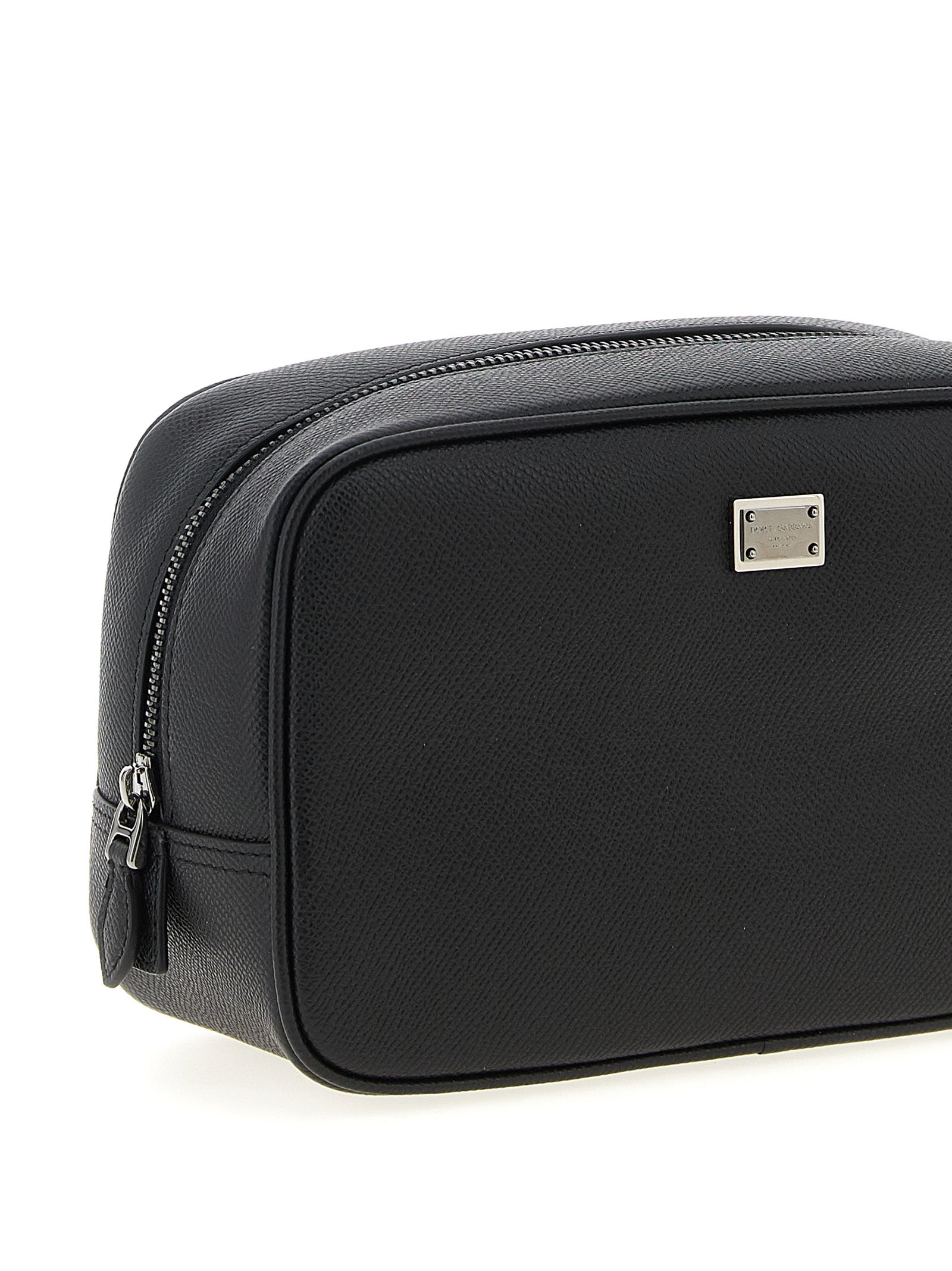 Dolce & Gabbana Black Calfskin Beauty Bag
