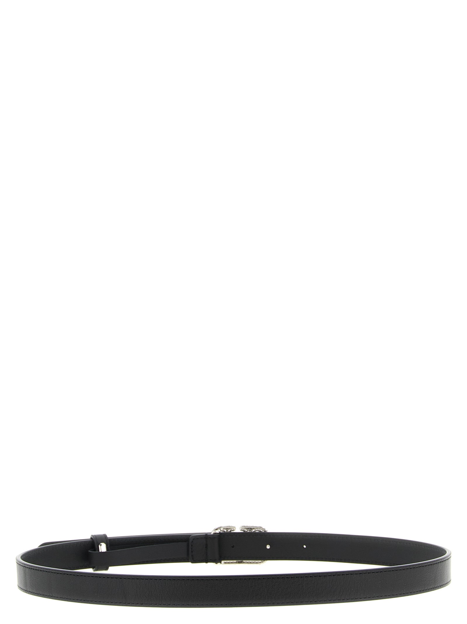 Black Calfskin Regular Belt