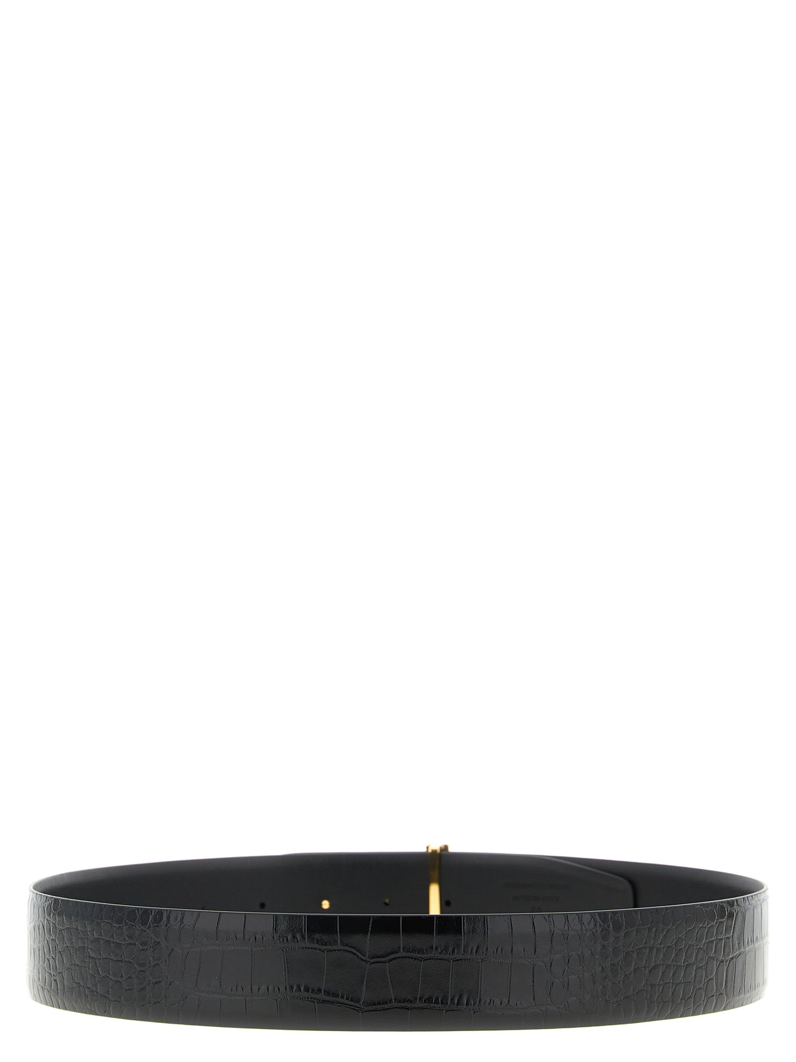 Tom Ford Black Reversible Calfskin Belt