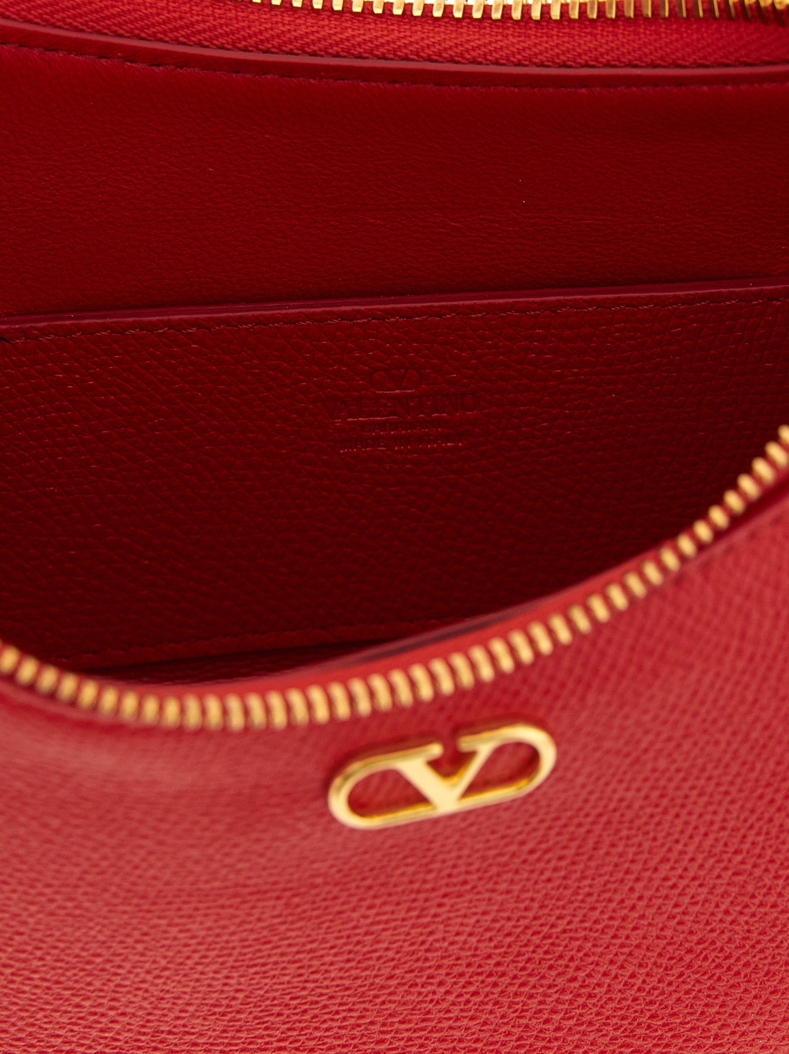 Valentino Garavani Red Calfskin Shoulder Bag