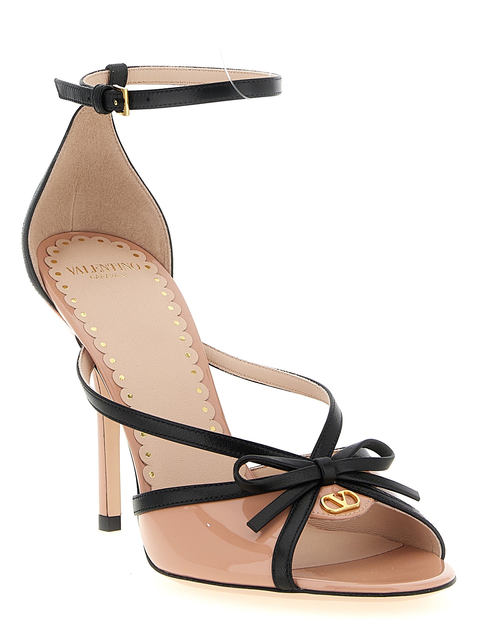 Valentino Garavani Multicolor Calfskin Stiletto Heel Sandals
