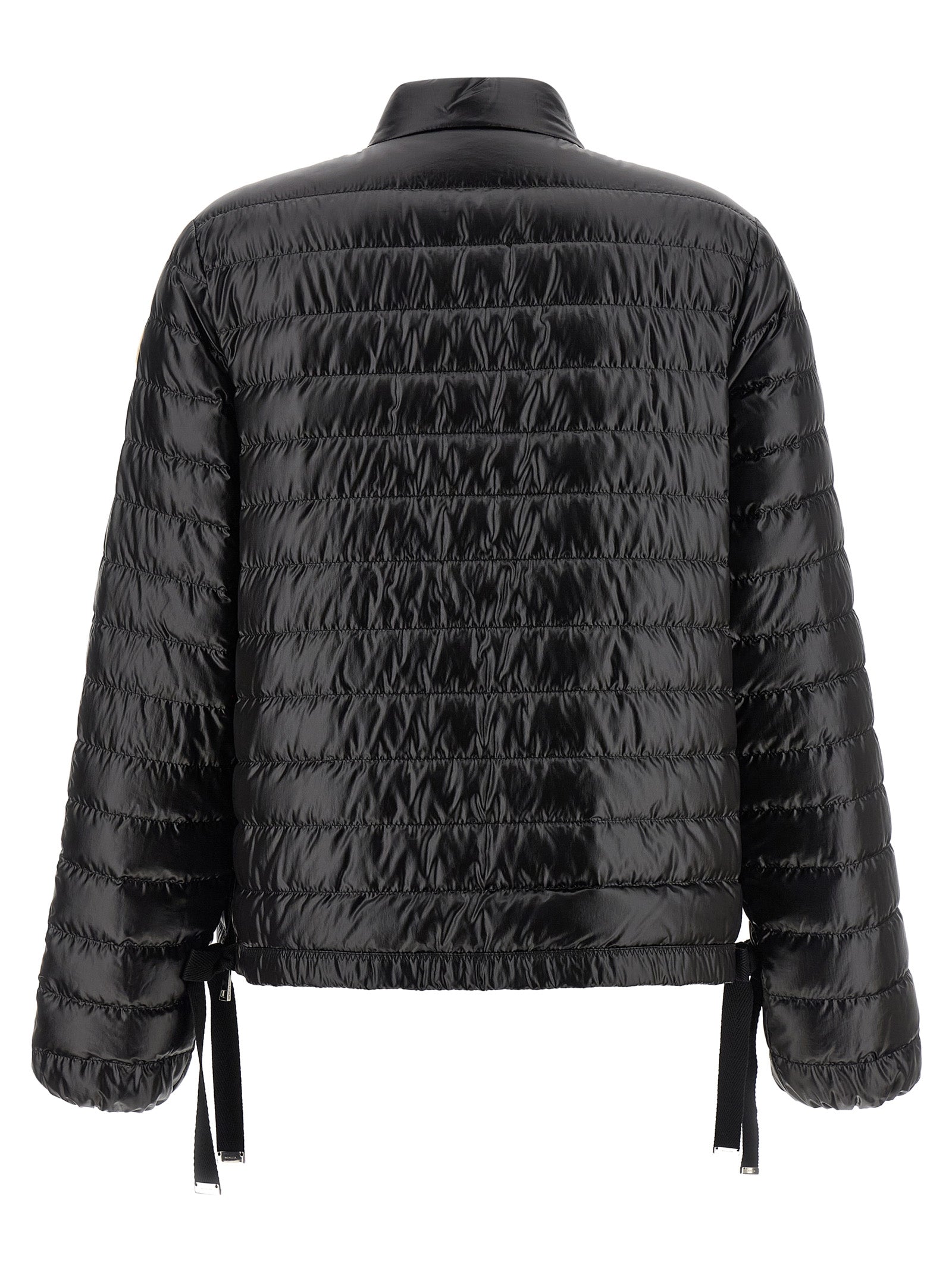 Black Polyamide Full-Length Jacket