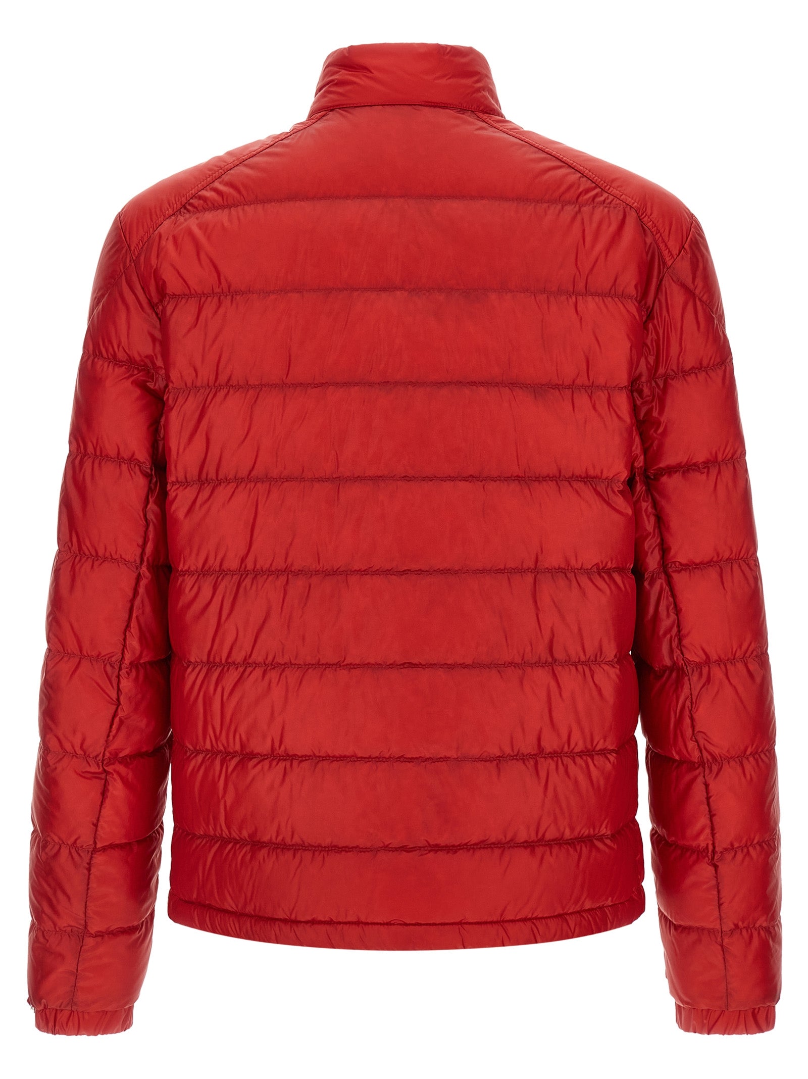 Moncler Red Polyamide Full-Length Jacket