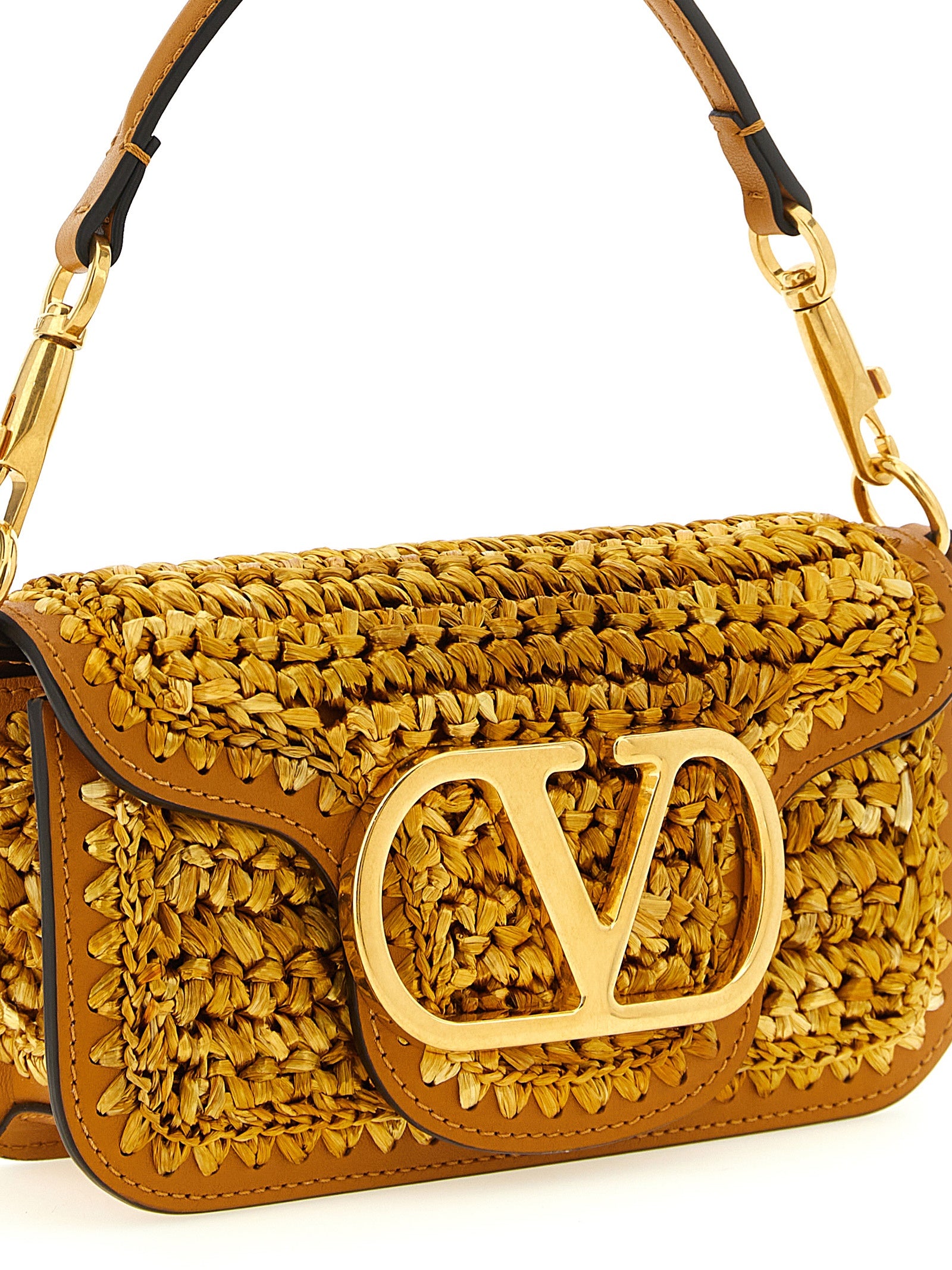 Gold Viscose Shoulder Bag