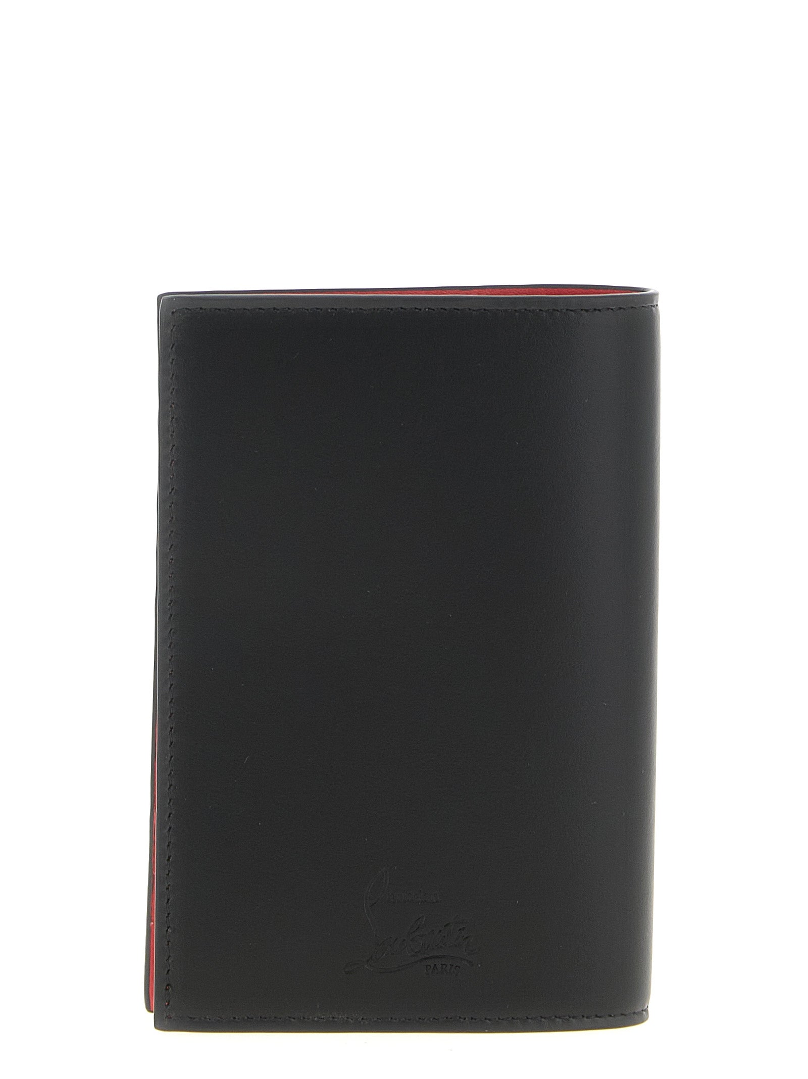 Christian Louboutin Black Calfskin Passport Holder