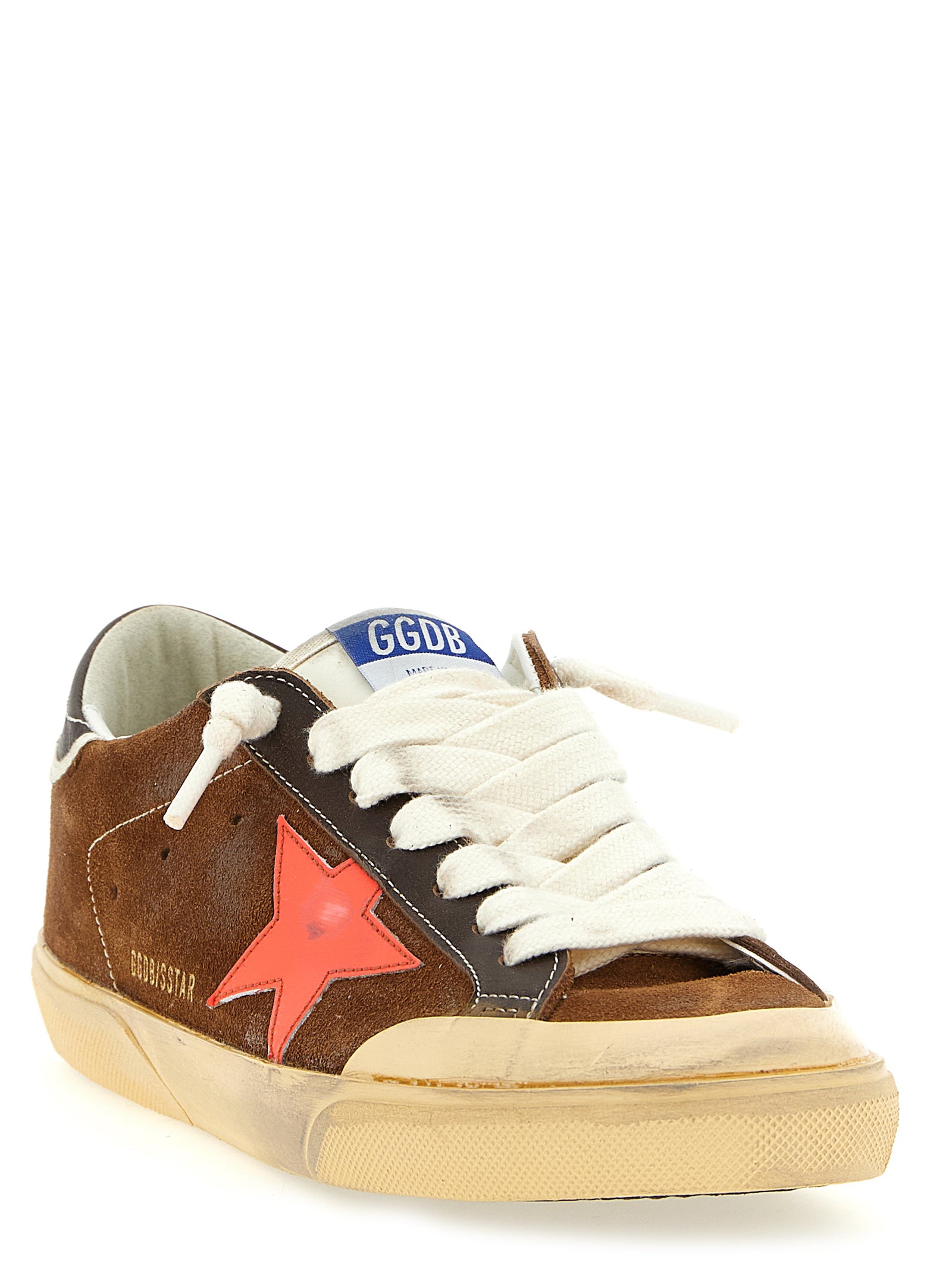 Golden Goose Brown Suede Super Star Sneakers