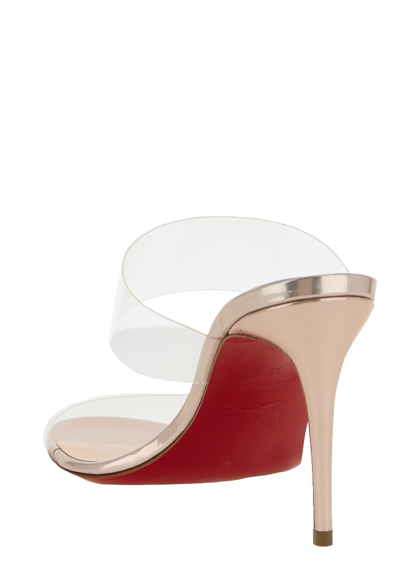 Christian Louboutin Pink Calfskin Stiletto Heel Sandals