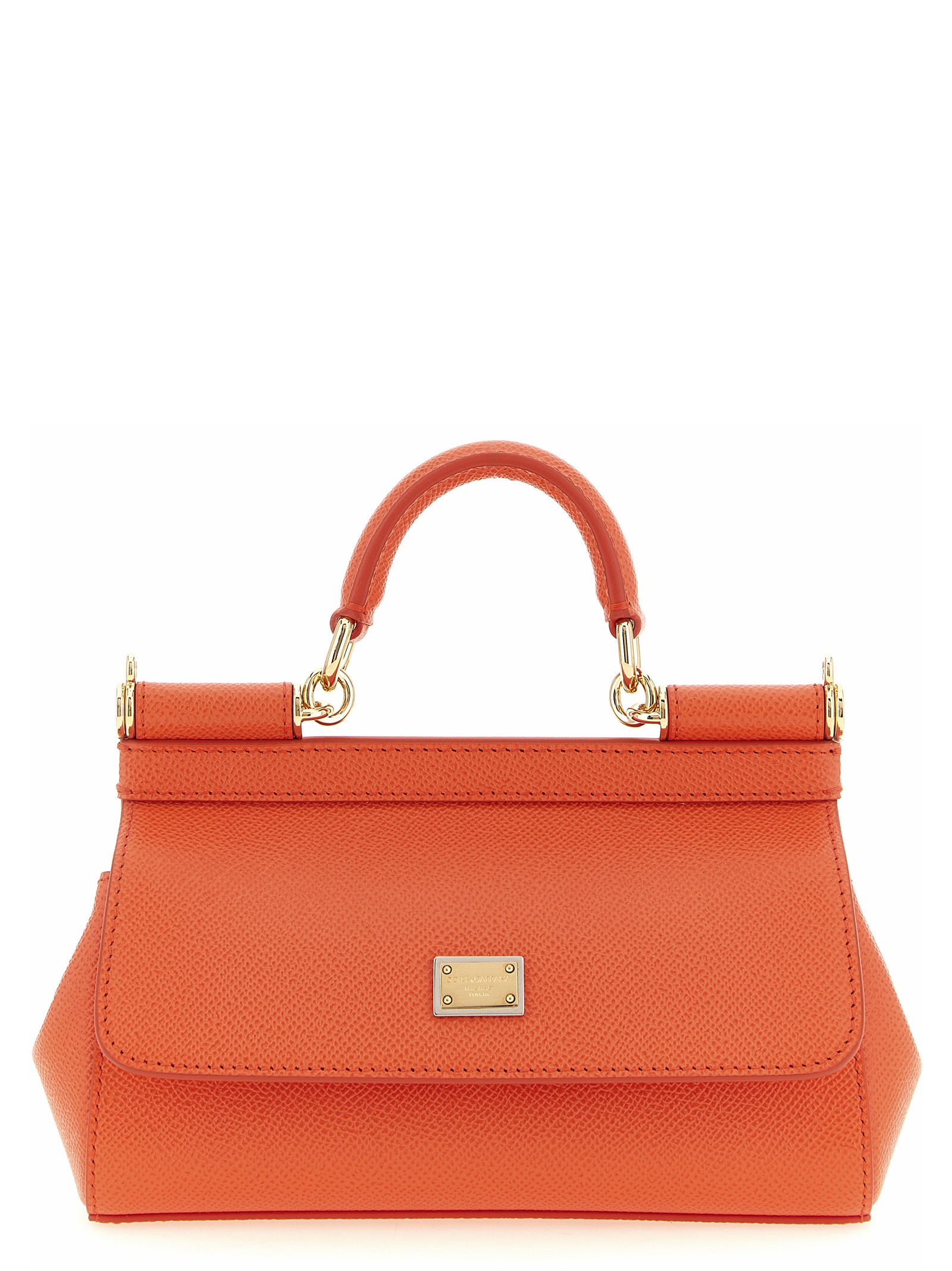 Dolce & Gabbana Orange Calfskin Mini Handbag