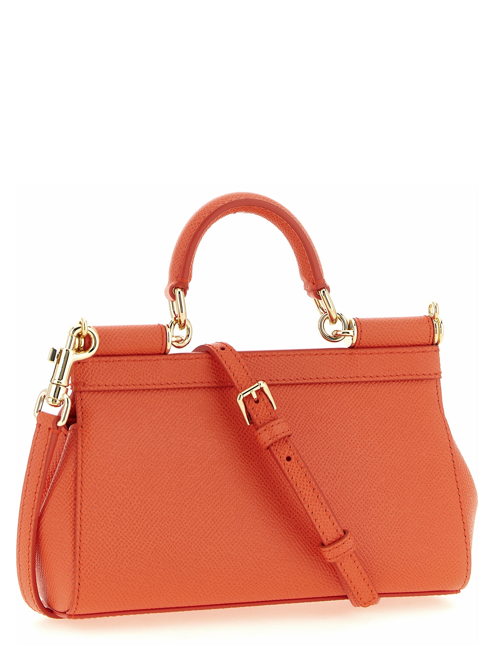 Dolce & Gabbana Orange Calfskin Mini Handbag
