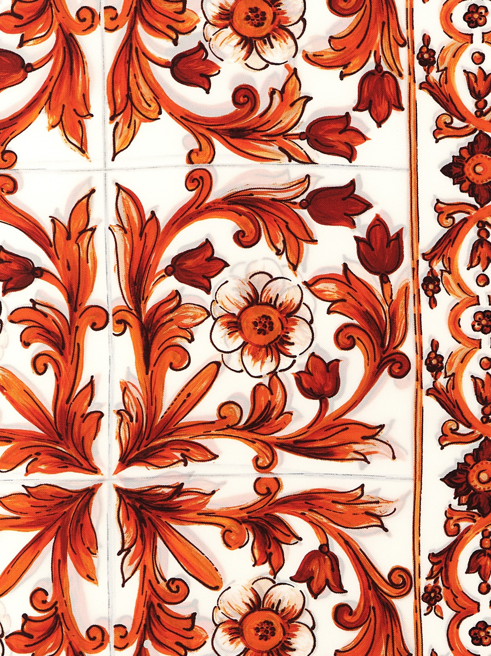 Orange Silk Foulard