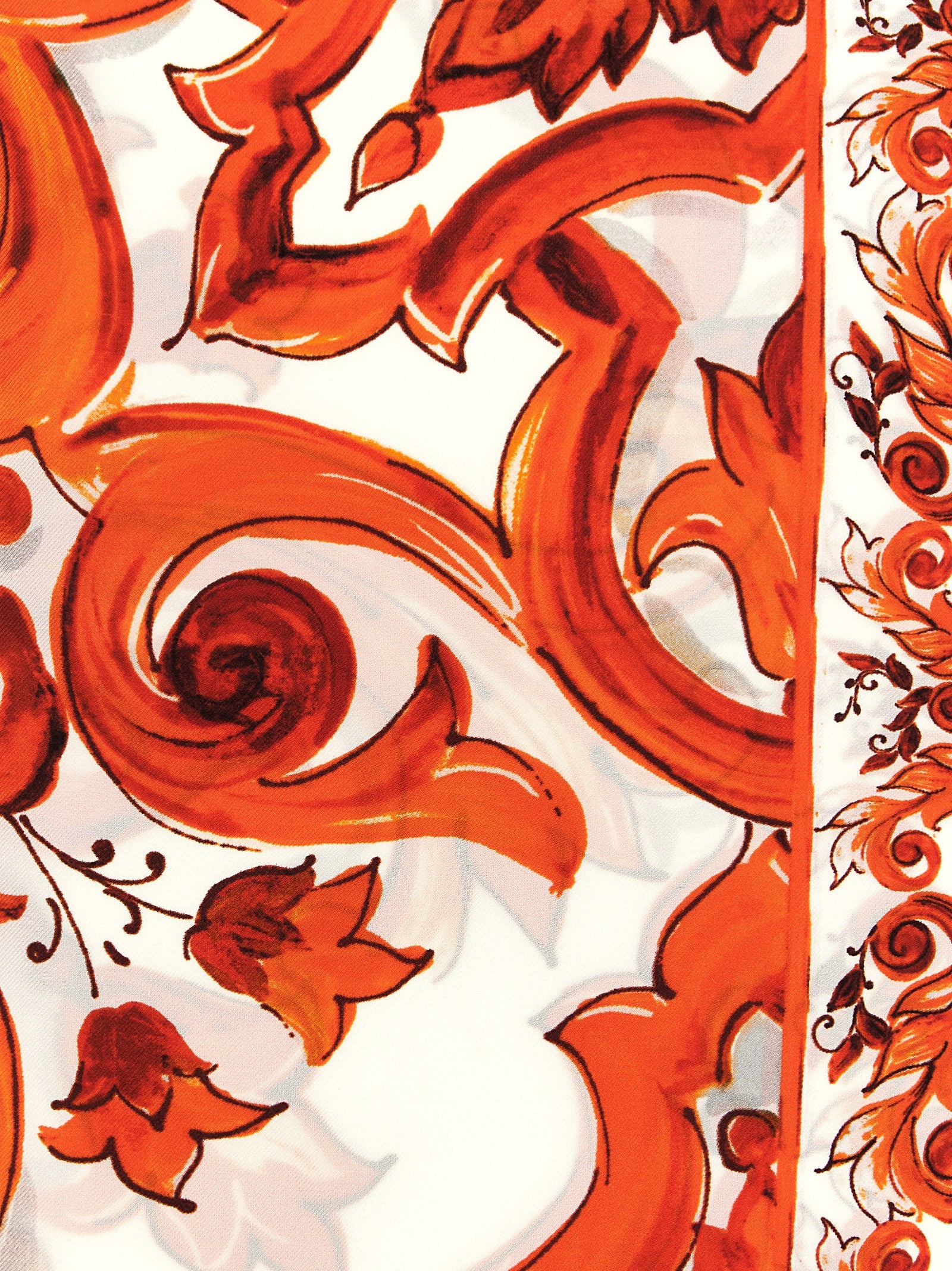 Orange Silk Foulard
