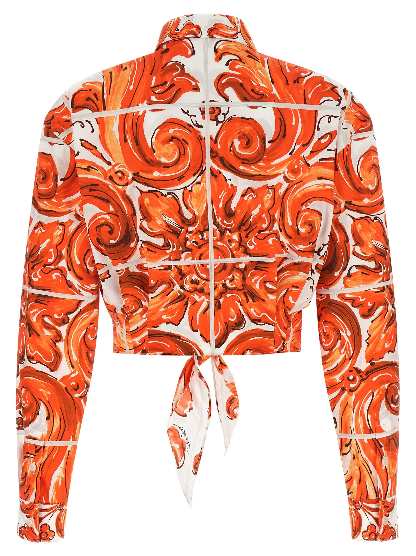 Orange Cotton Blouse