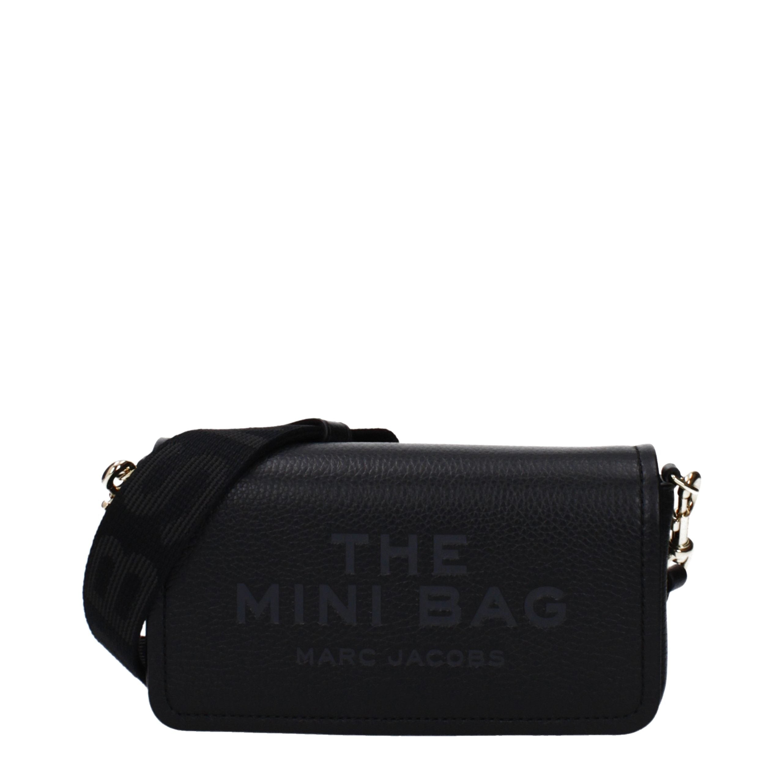 Marc Jacobs Black Leather Mini Crossbody Bag