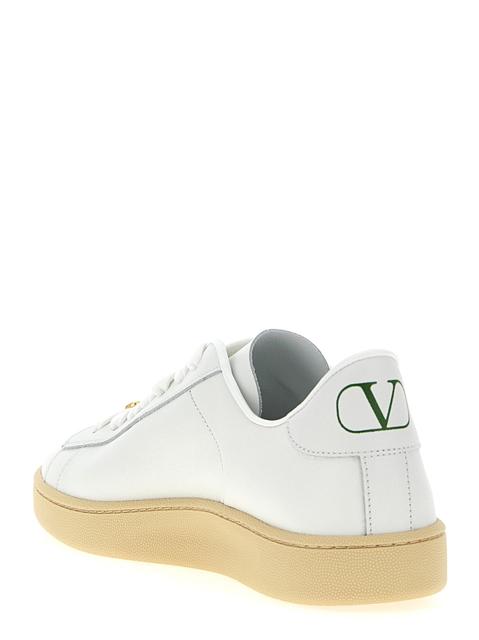 Valentino Garavani White Calfskin Royco Sneakers