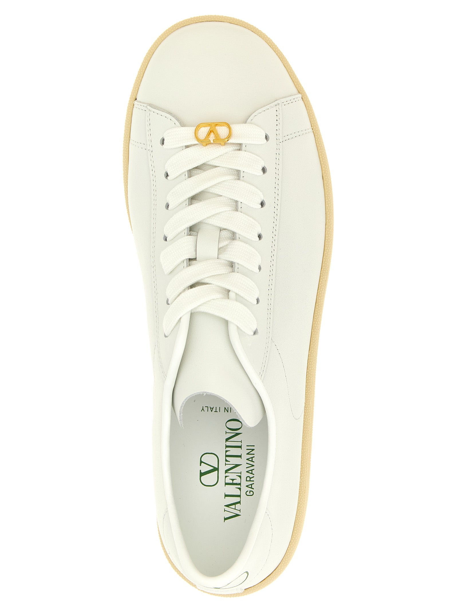 Valentino Garavani White Calfskin Royco Sneakers