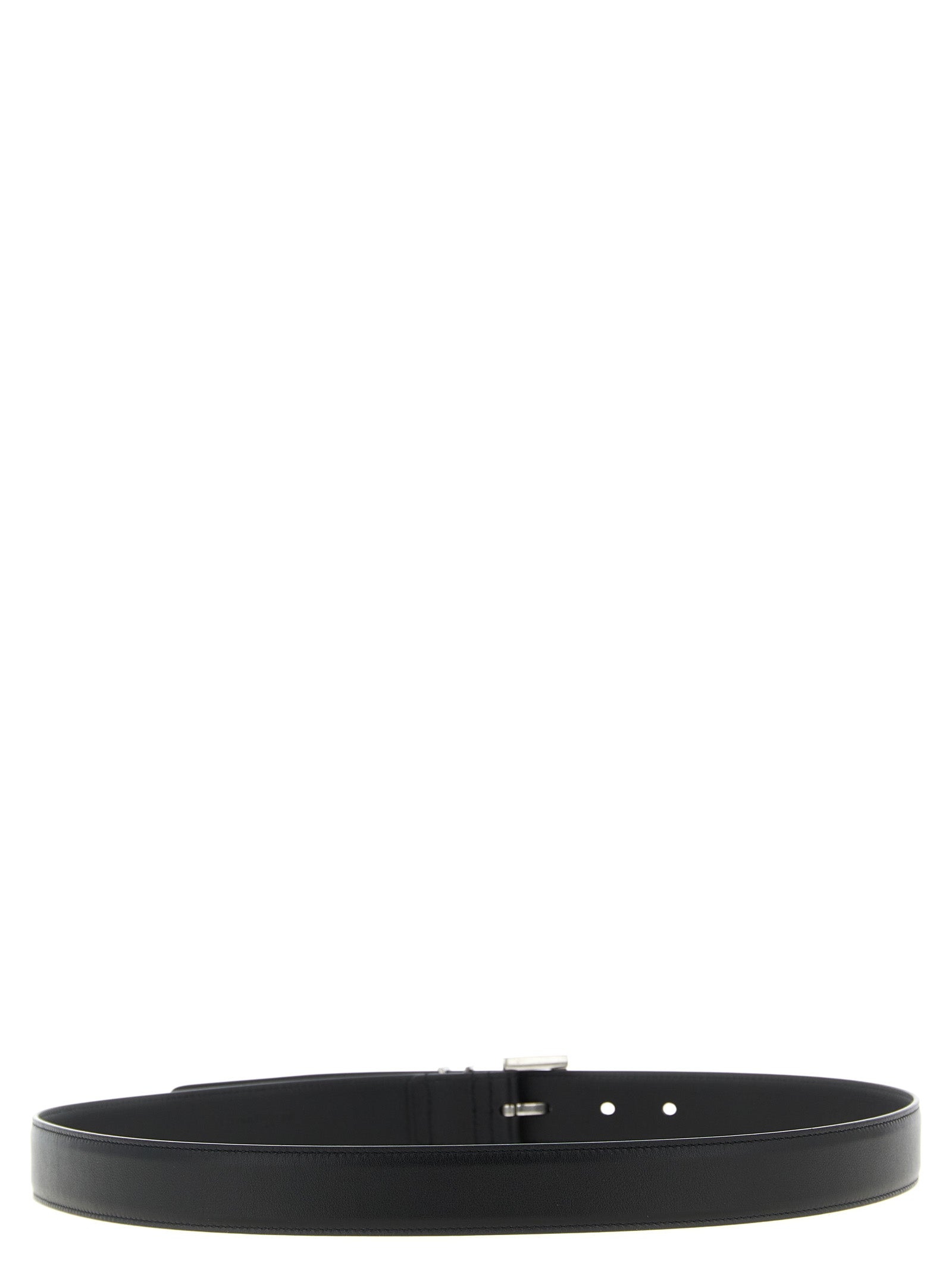 Black Calfskin Regular Belt
