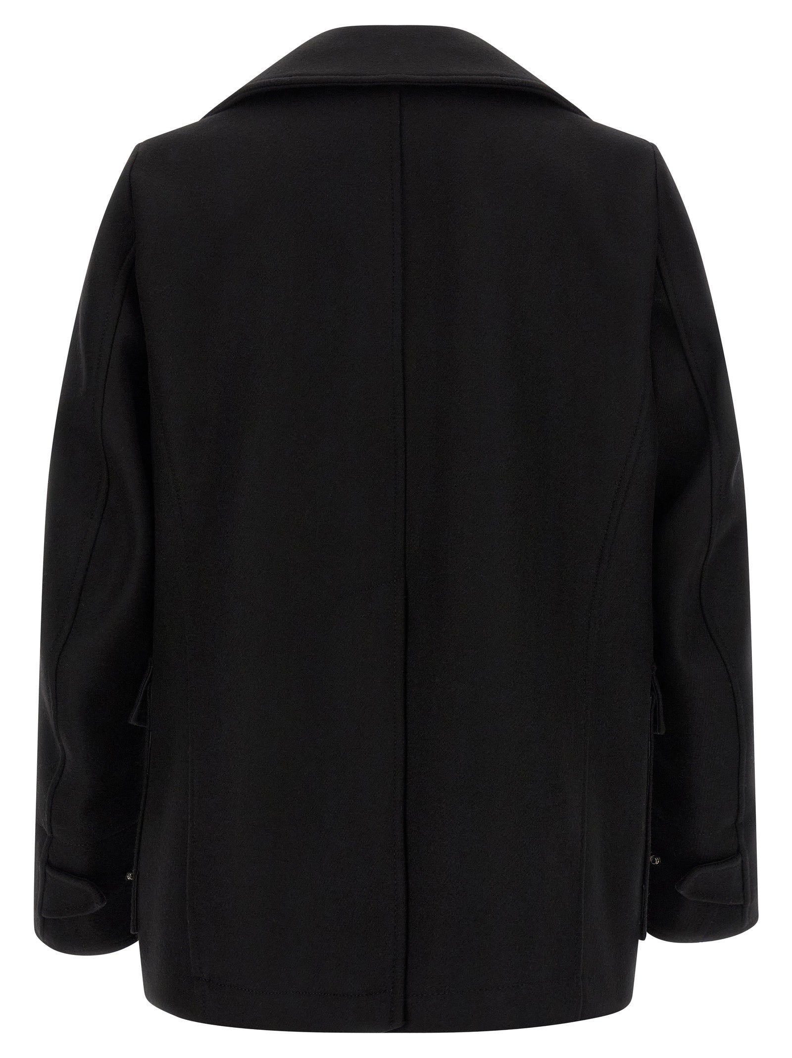 Dsquared2 Black Wool Coat