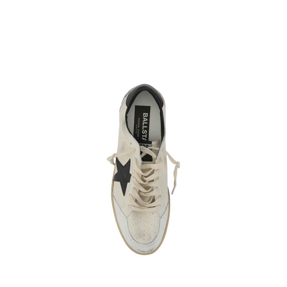 White Calf Leather Bos Taurus Athletic Sneakers