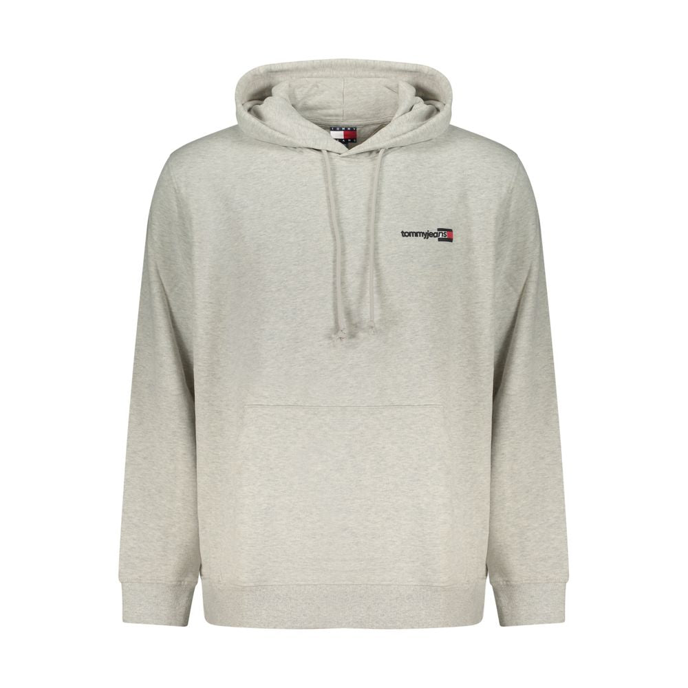 Tommy Hilfiger Gray Cotton Hooded Sweatshirt
