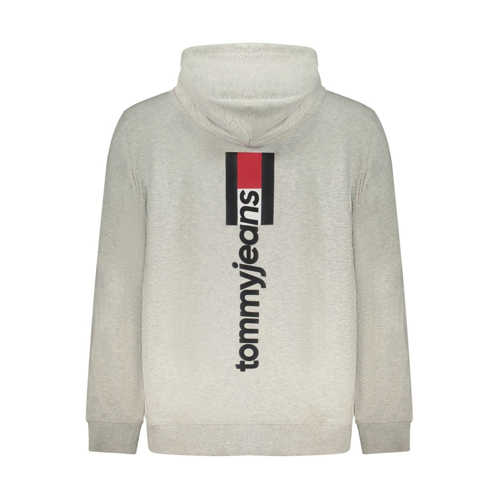 Tommy Hilfiger Gray Cotton Hooded Sweatshirt