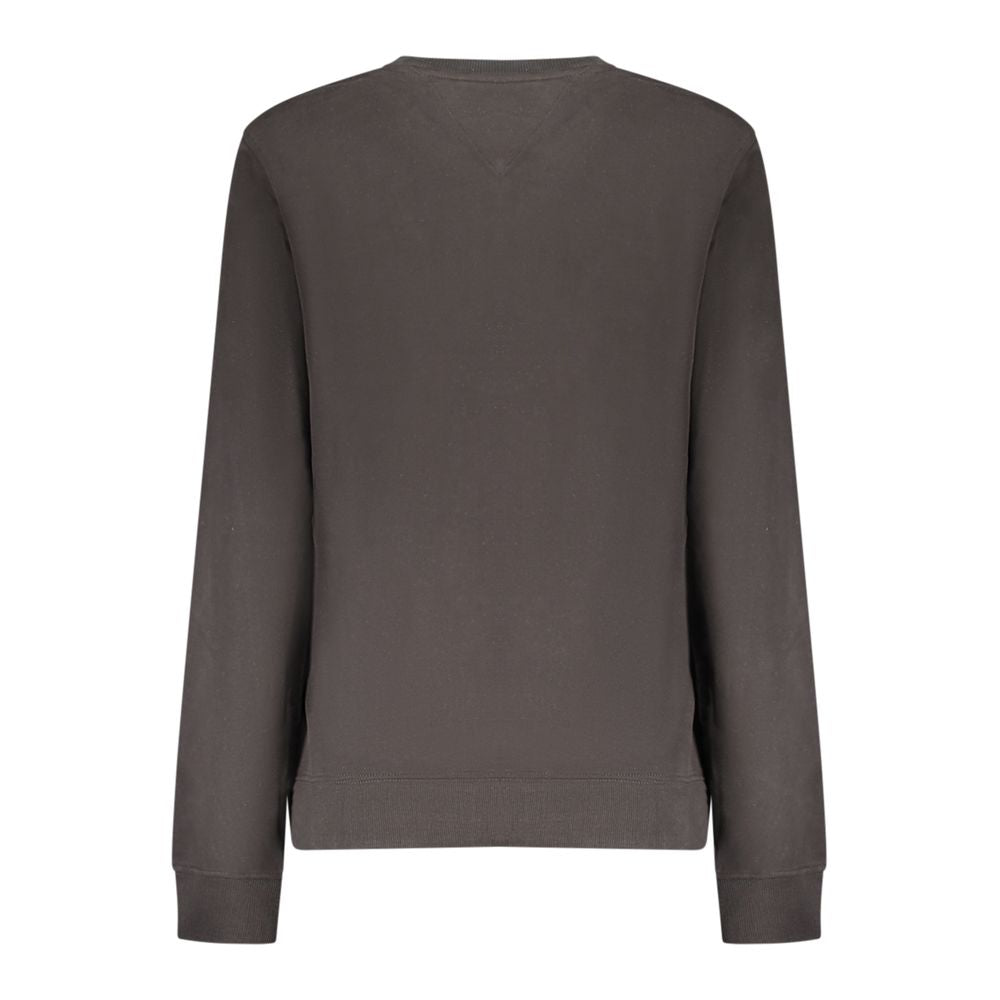 Tommy Hilfiger Black Cotton-Blend Logo Sweatshirt