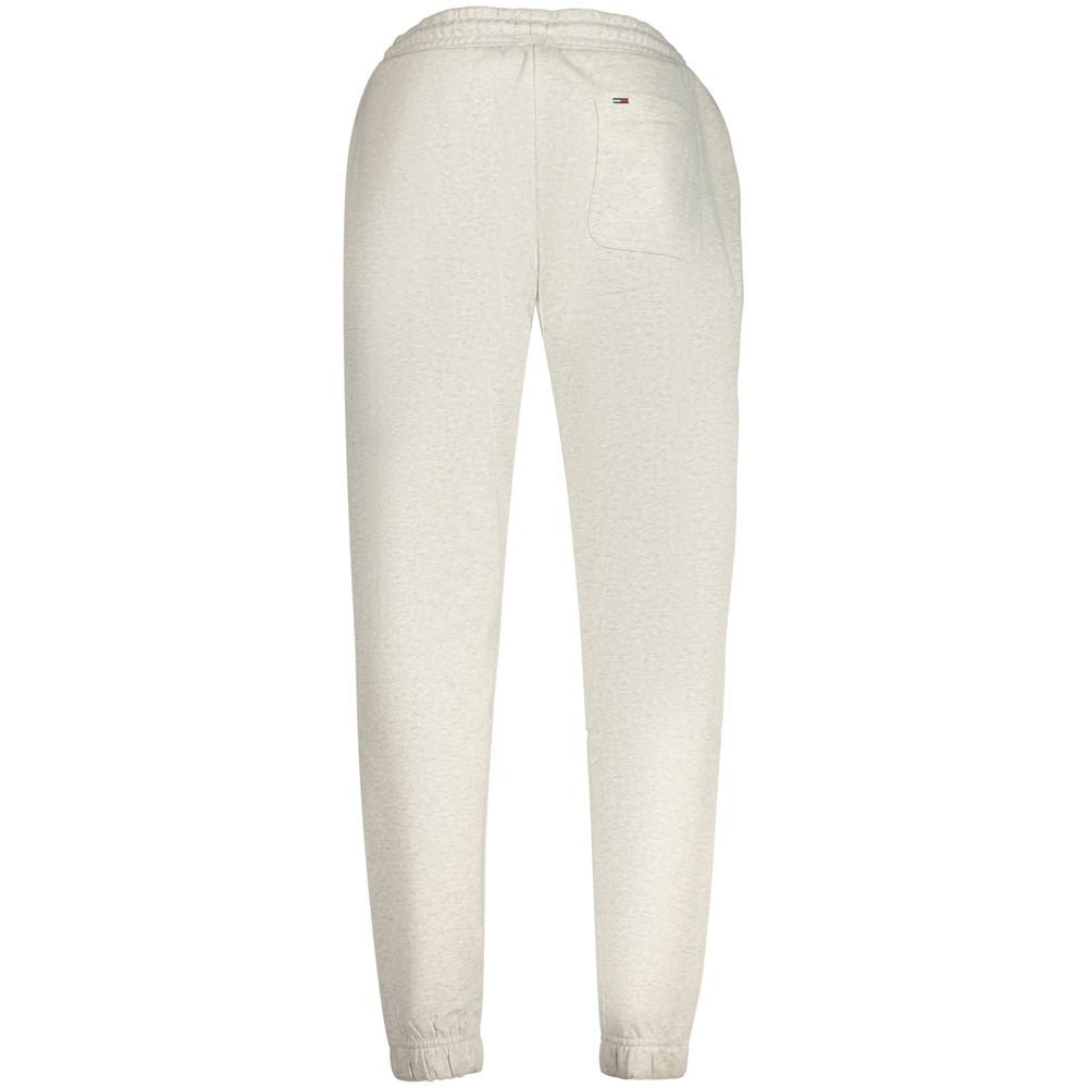 Tommy Hilfiger Gray Cotton Brushed Jogger Trousers