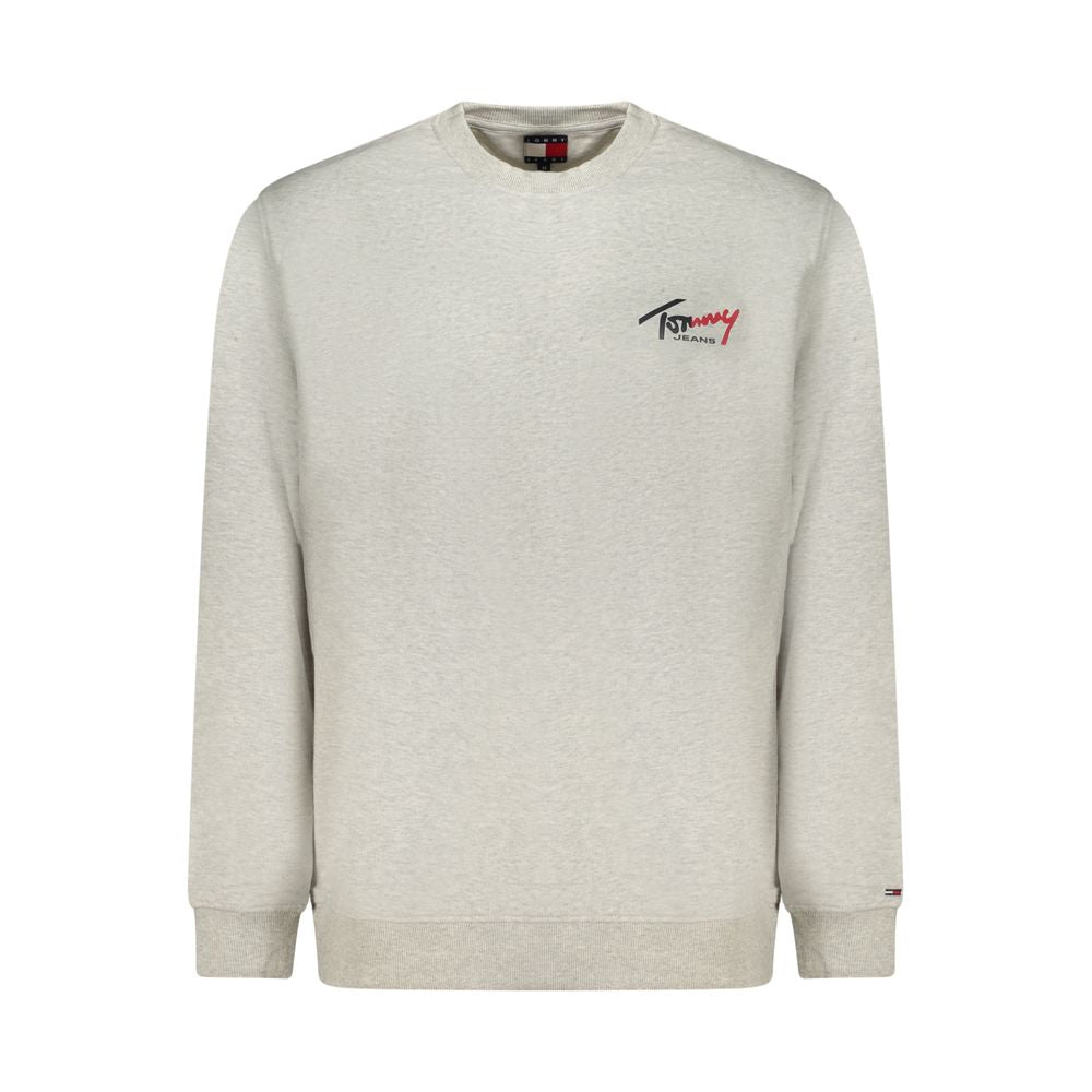 Tommy Hilfiger Grey Cotton Crew Neck Sweatshirt