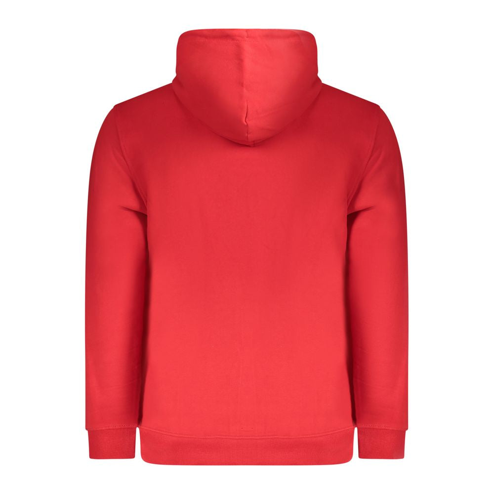 Tommy Hilfiger Red Cotton Hooded Sweatshirt