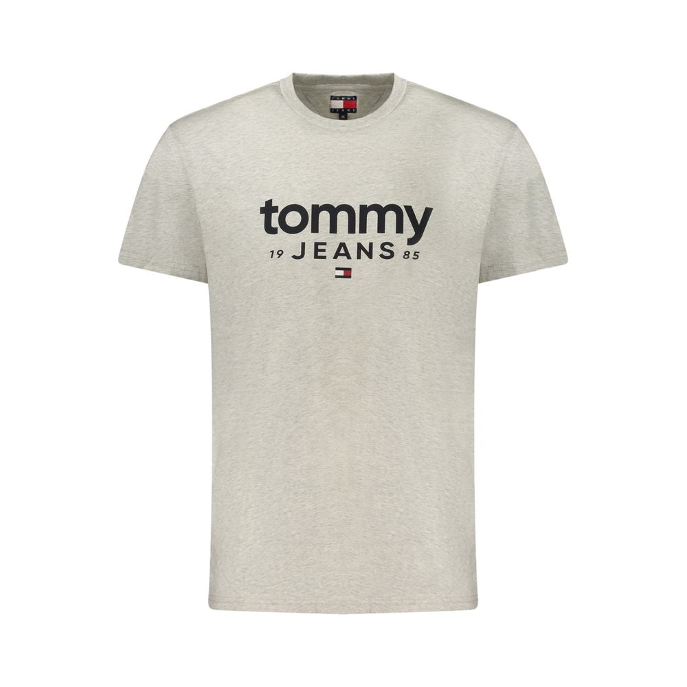 Tommy Hilfiger Grey Cotton Crew Neck T-Shirt