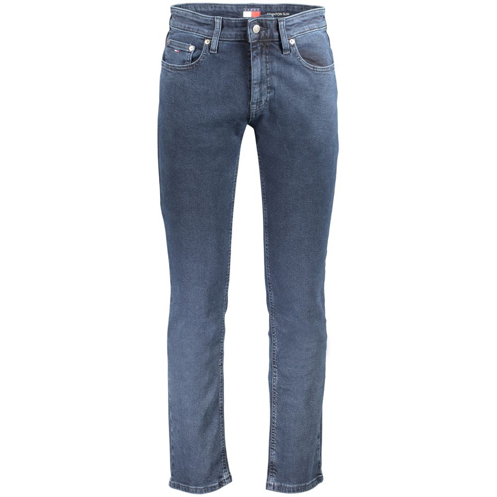 Tommy Hilfiger Blue Cotton Slim-Fit Jeans