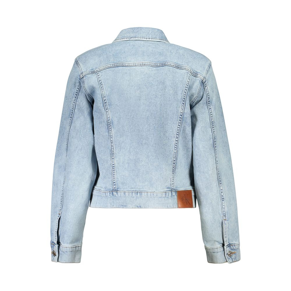 Calvin Klein Light Blue Cotton Jacket