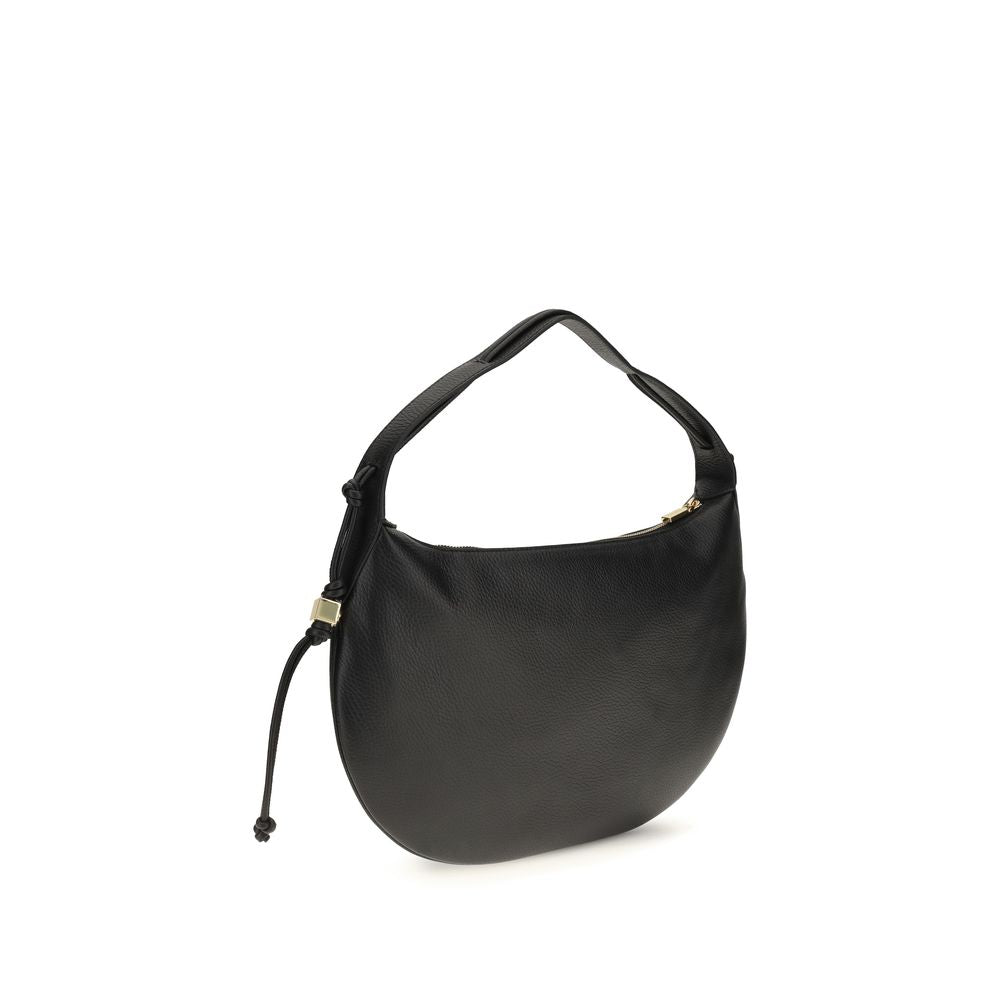 Coccinelle Black Calf Leather Bos Taurus Shoulder Bag