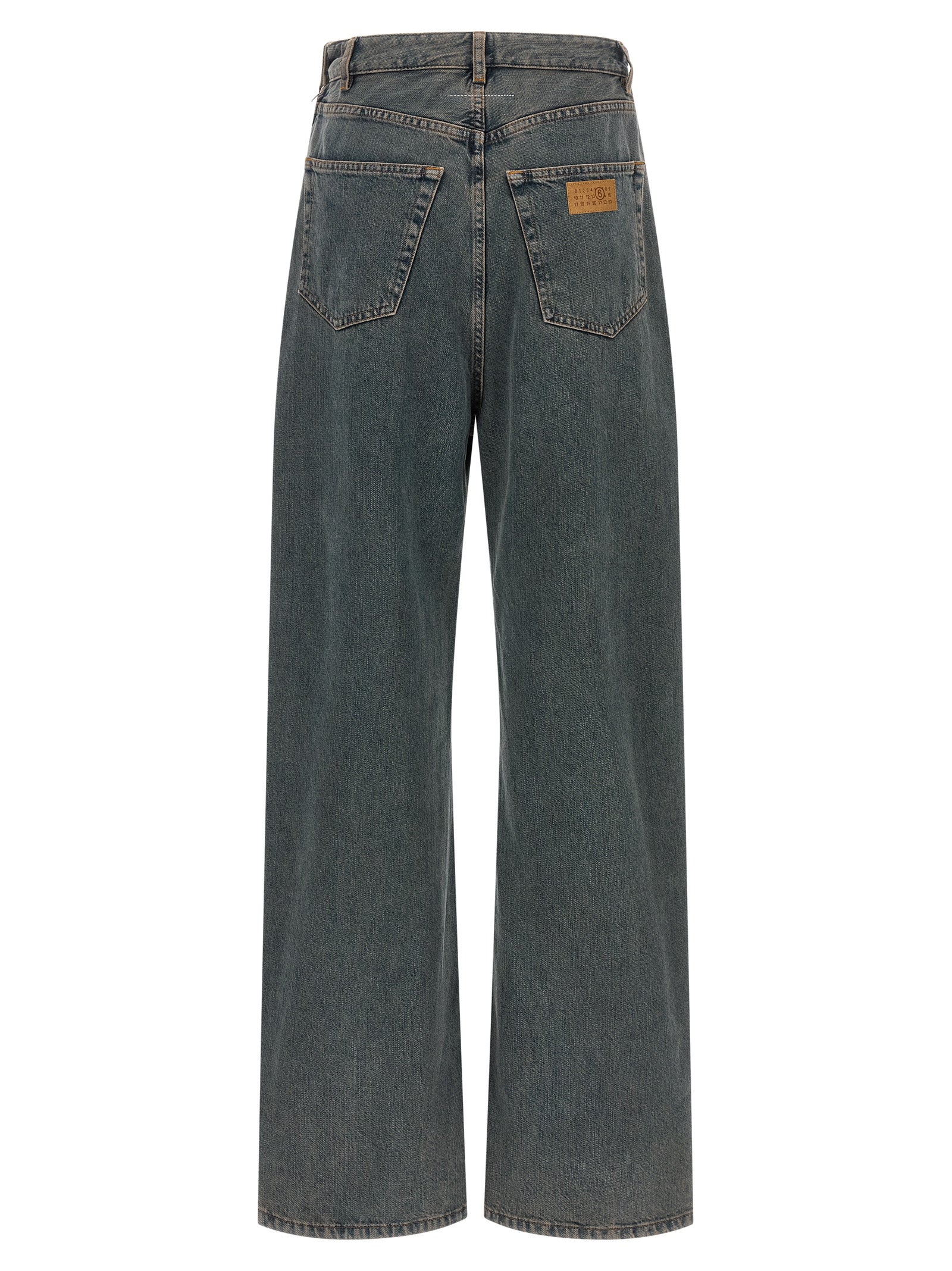 Gray Cotton Jeans Denim