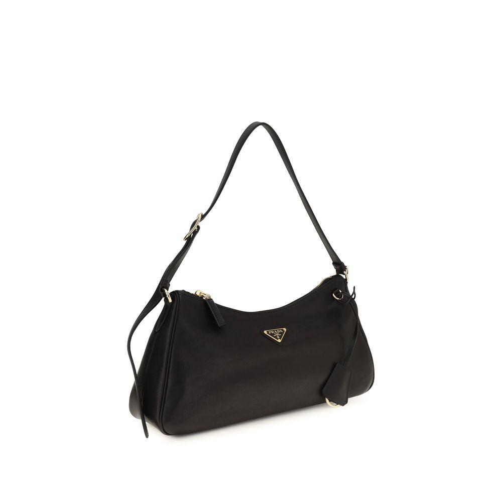 Prada Black Lamb Ovis Aries Aries Shoulder Bag