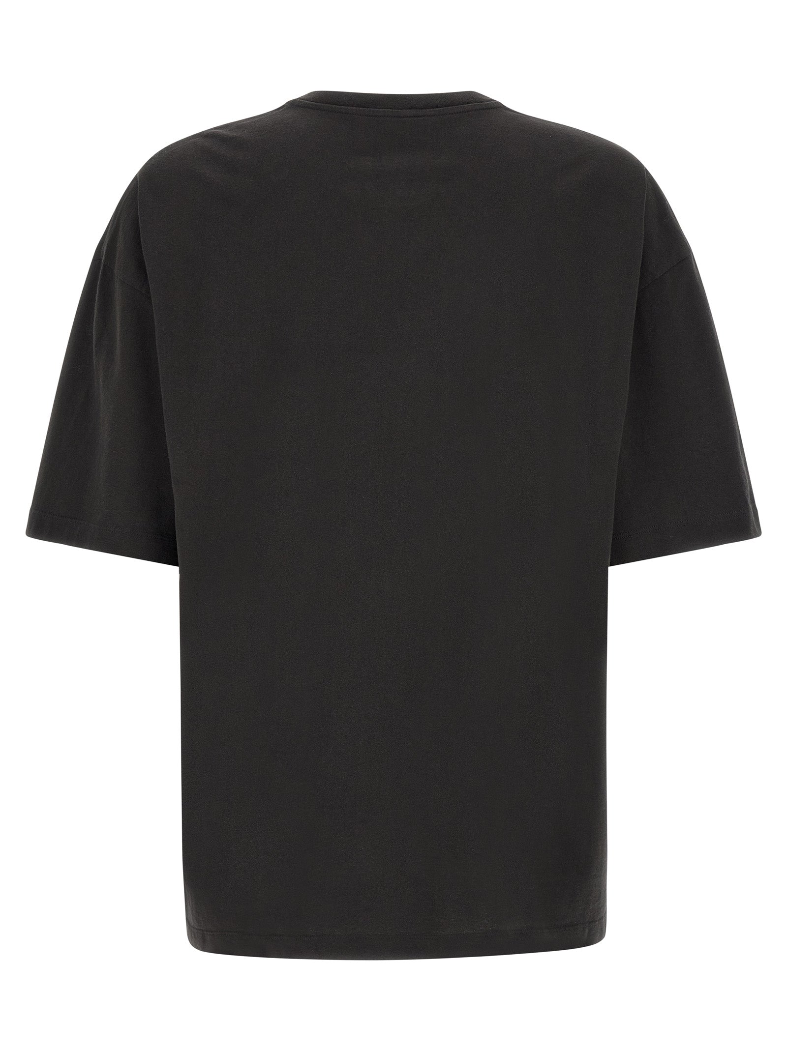 Black Cotton Long Sleeve T-Shirt