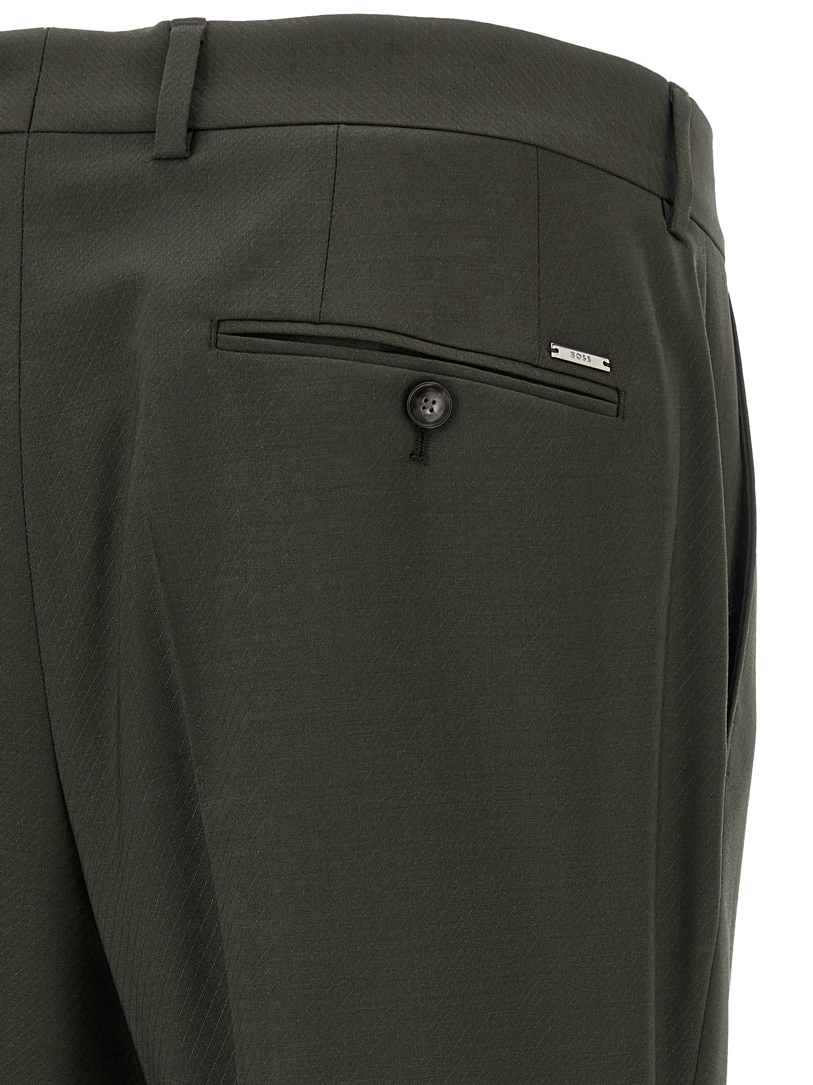 Hugo Boss Bicolor Virgin Wool Pants