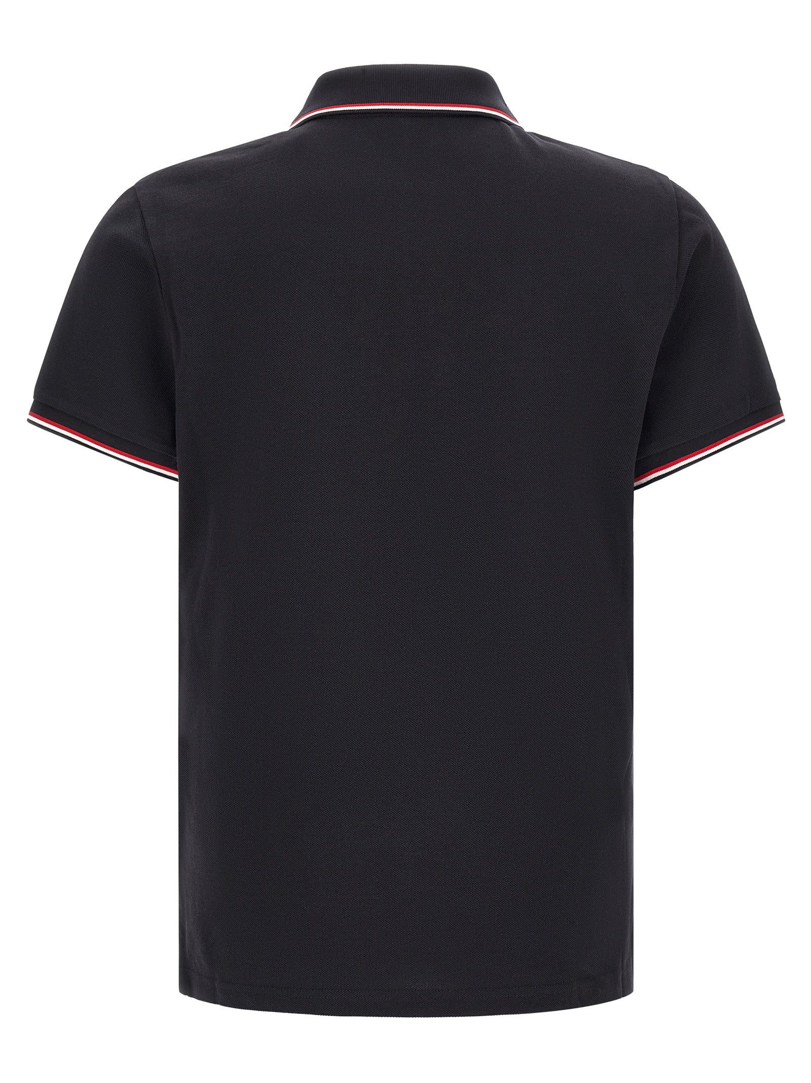 Moncler Blue Cotton Polo Shirt