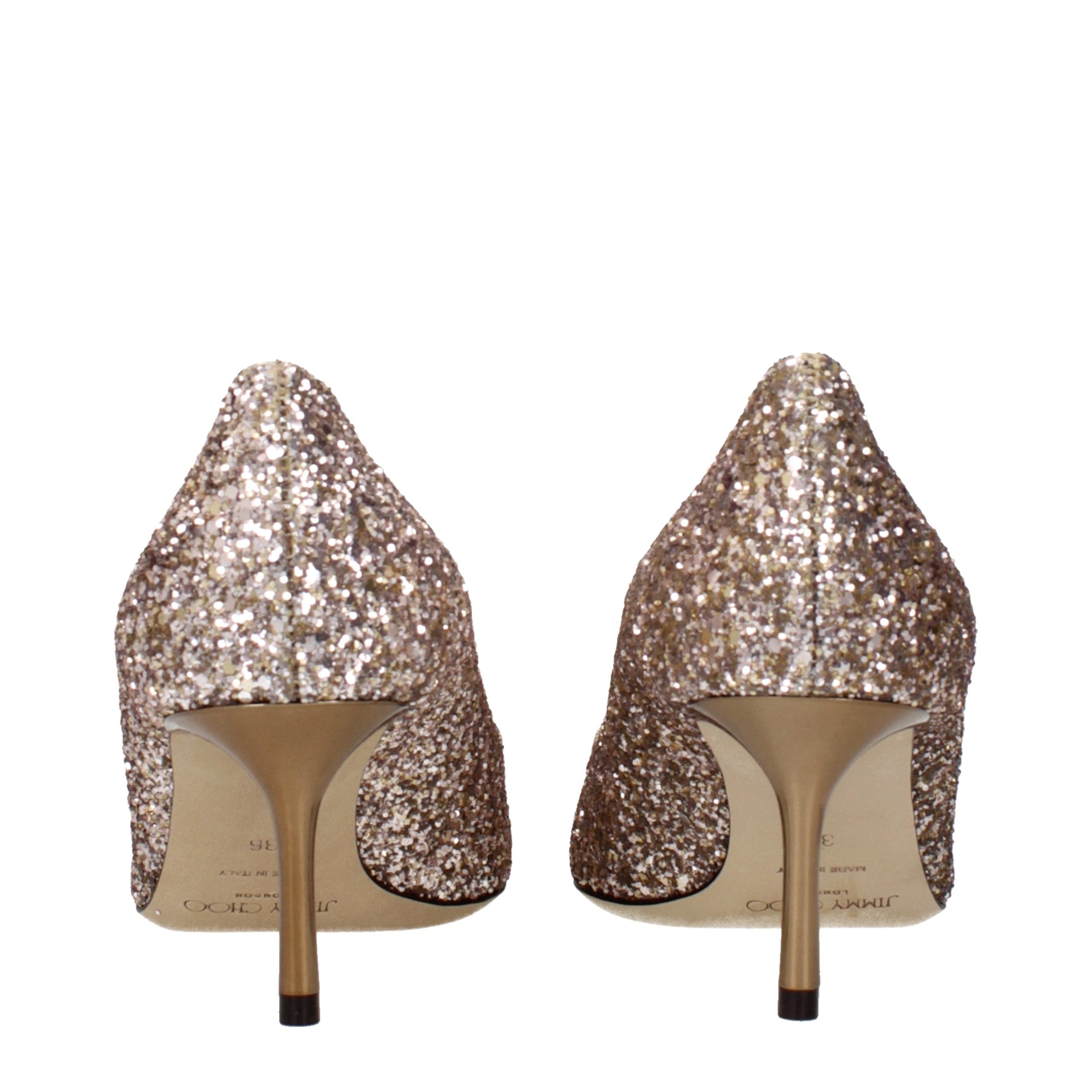 Jimmy Choo Pink Plastic Mid Heel Pumps