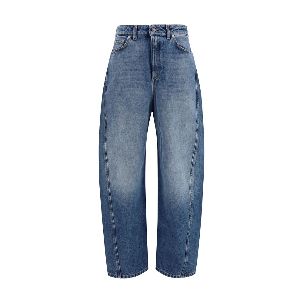 Givenchy Blue Cotton Relaxed Fit Jeans