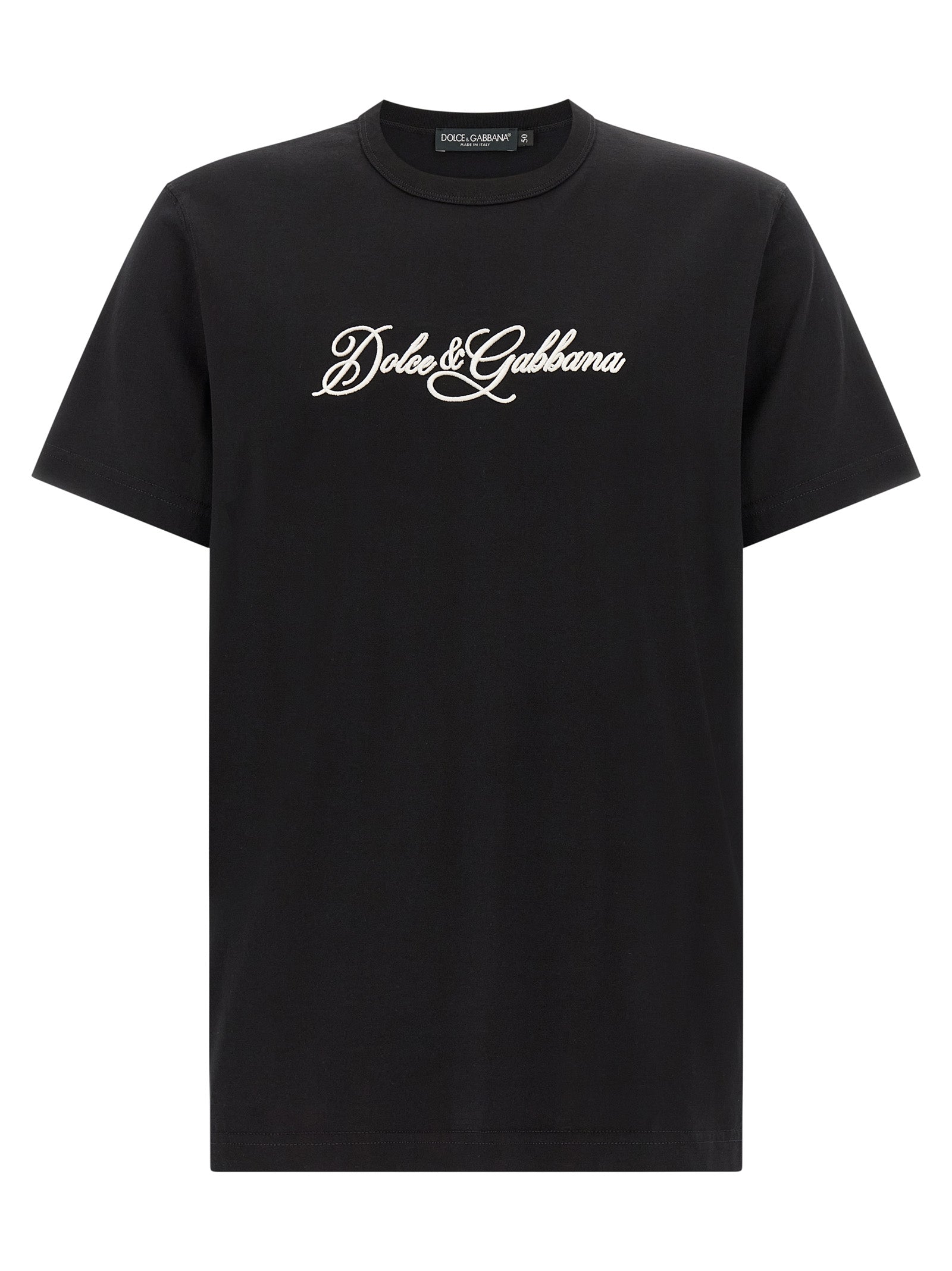 Dolce & Gabbana Black Cotton T-Shirt