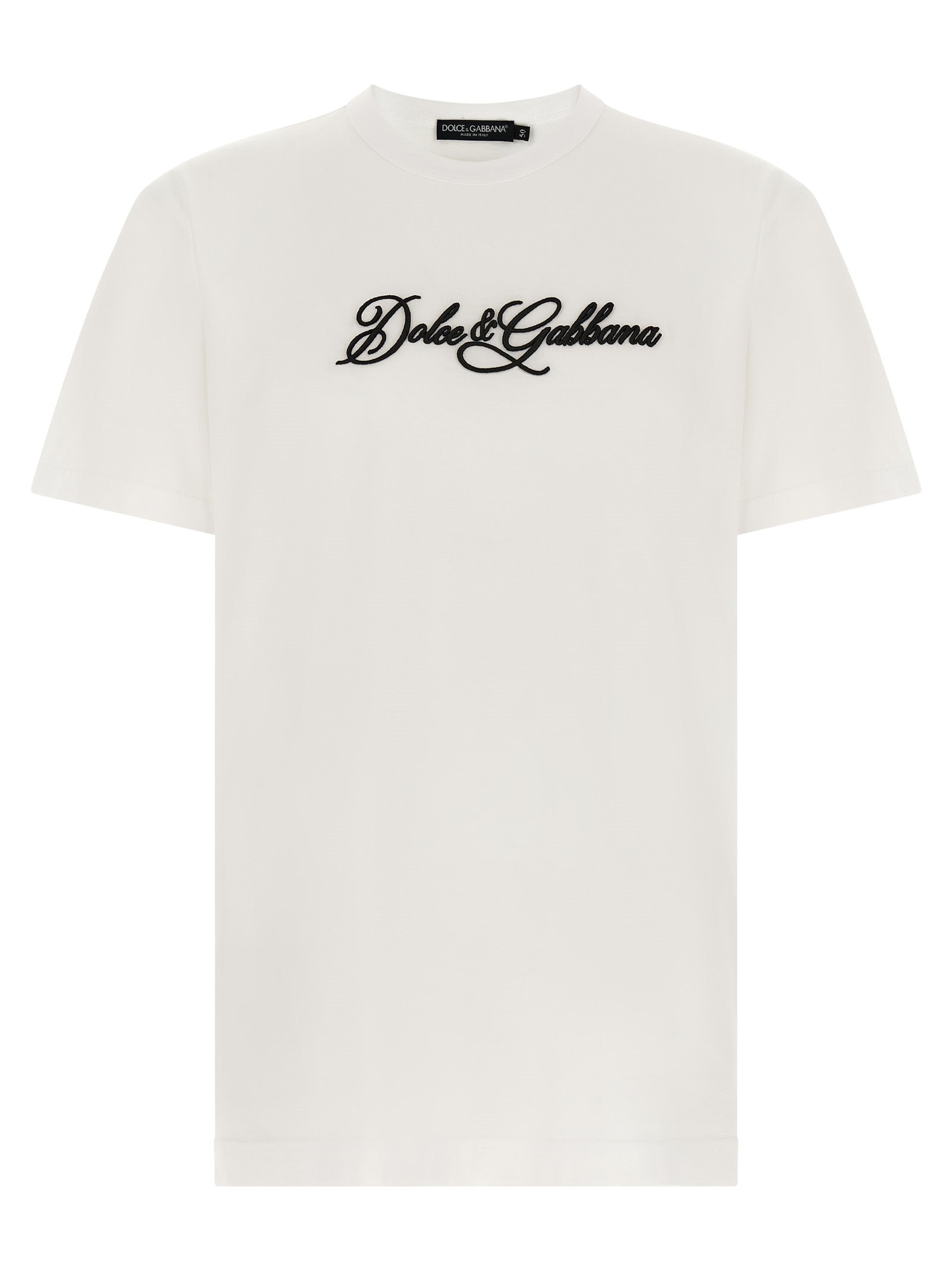 Dolce & Gabbana White Cotton T-Shirt