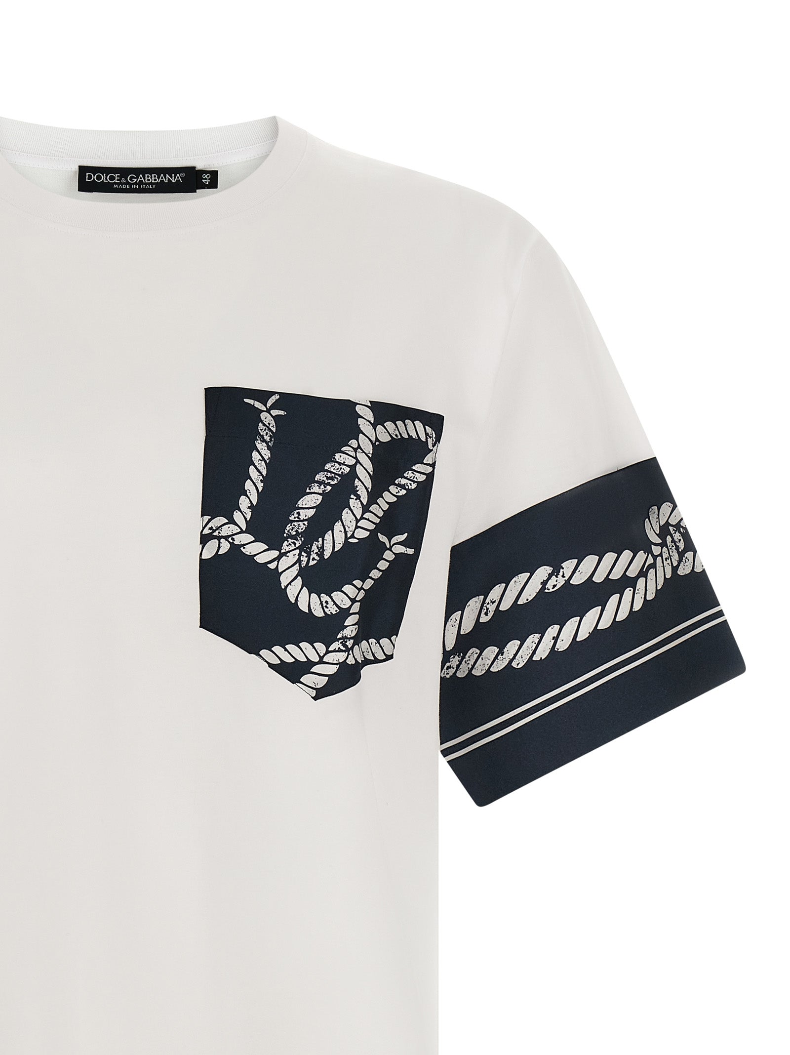 Dolce & Gabbana Blue Cotton T-Shirt