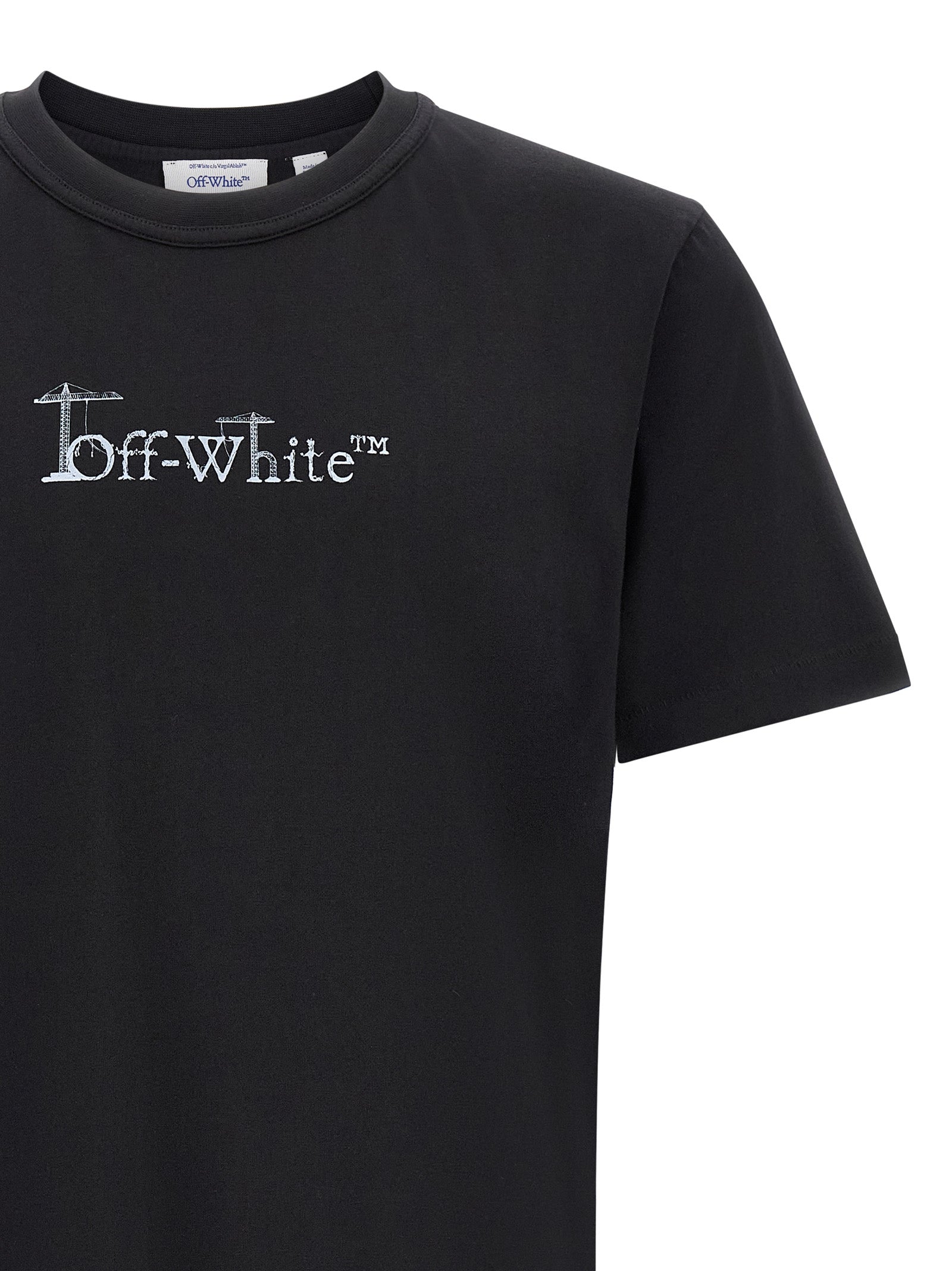 Off-White Black Cotton T-Shirt